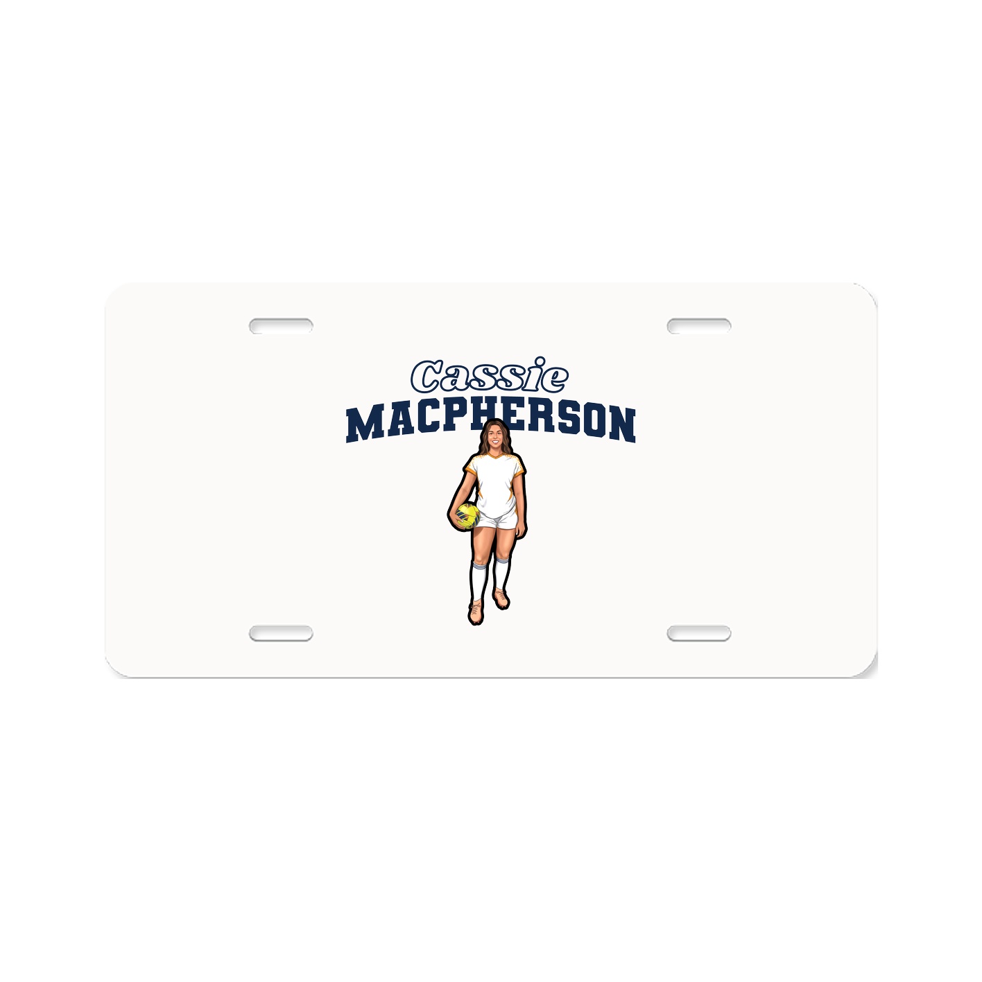 License Plate — Name Arch in Classic