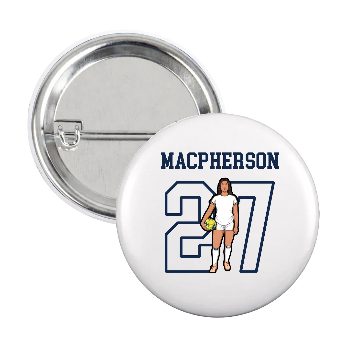 Game Day Button — Shirsey in White