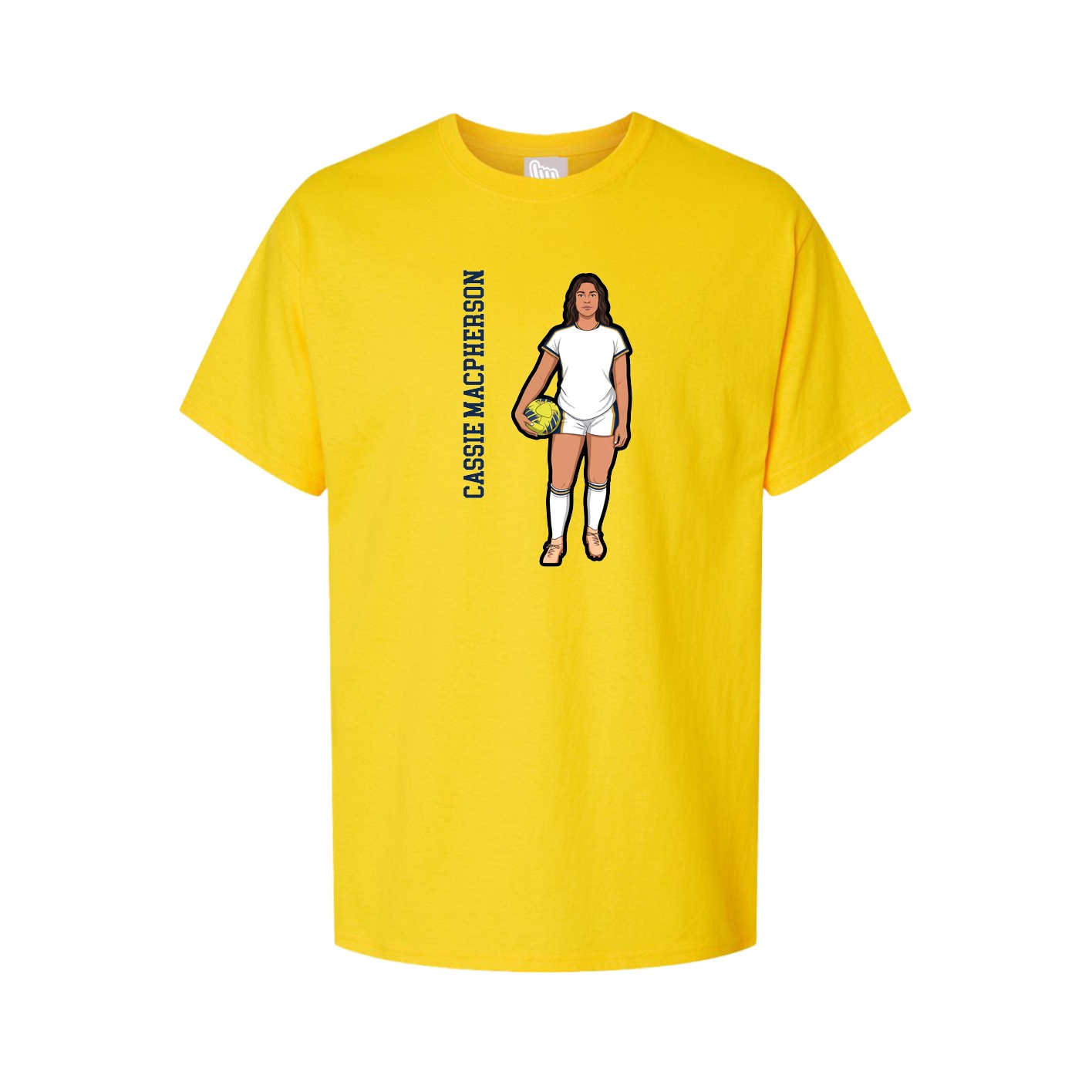Tee — Name Vertical in Gold