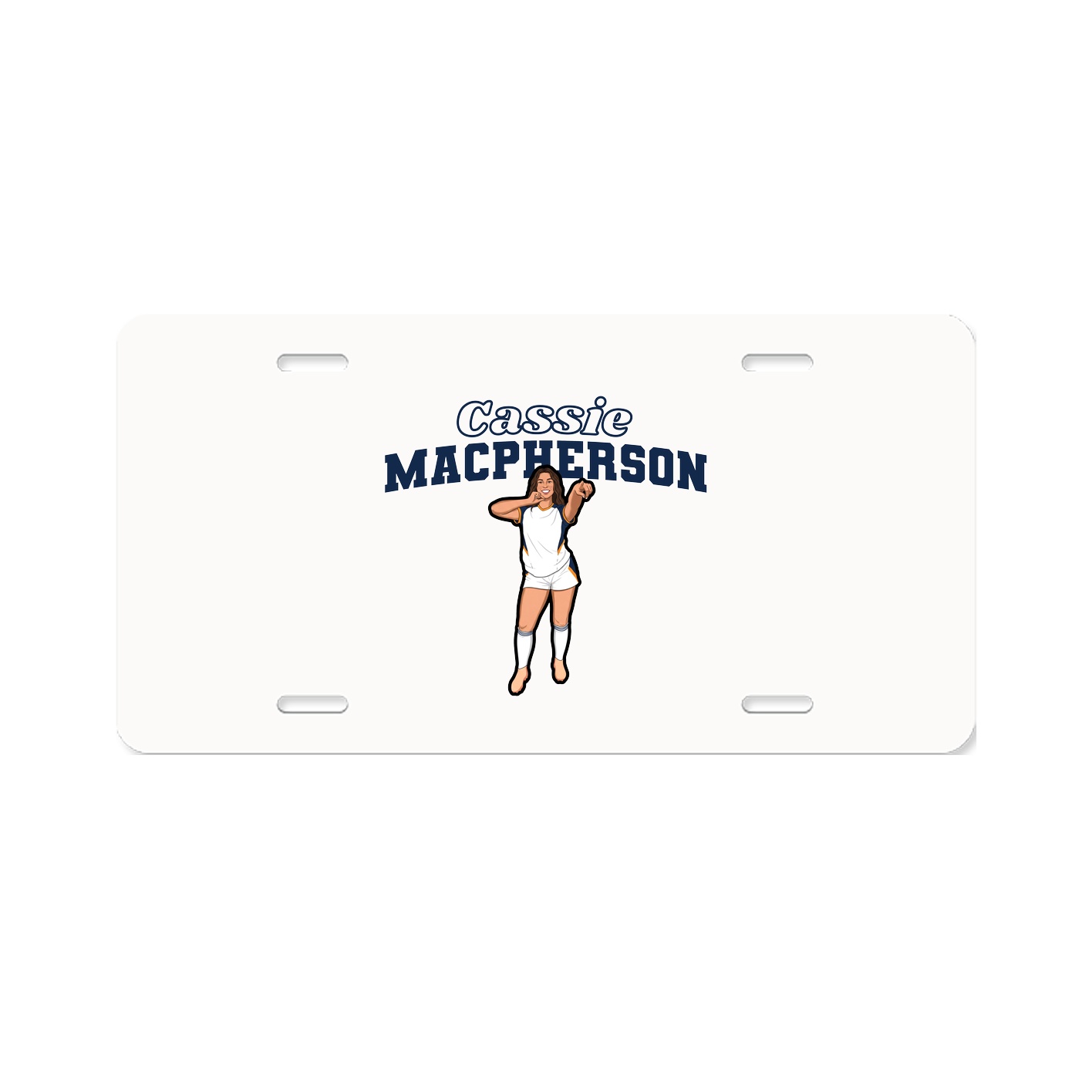 License Plate — Name Arch in Classic