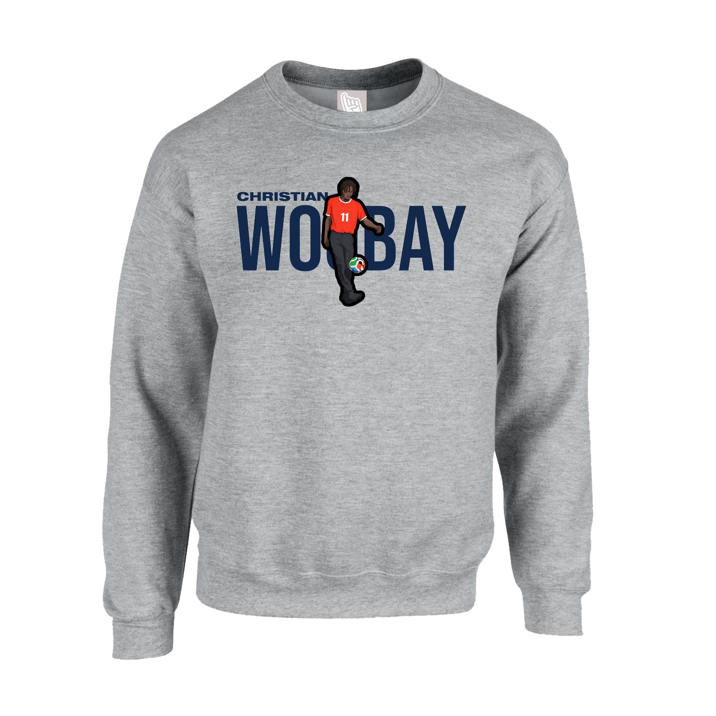 Fleece Crew — Player Name in Grey