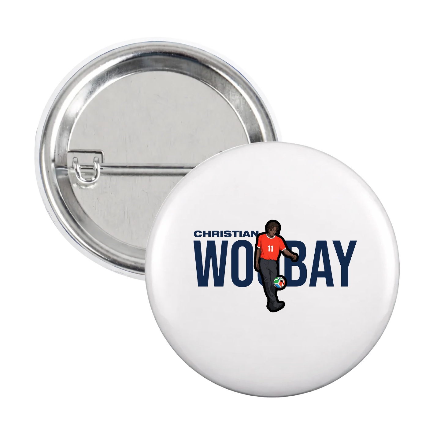 Game Day Button — Player Name in White
