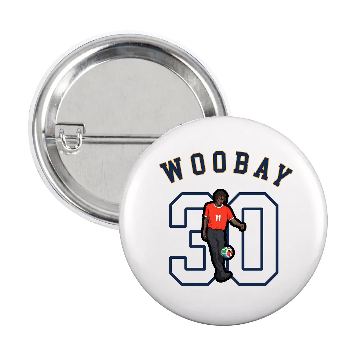 Game Day Button — Shirsey Arch in White