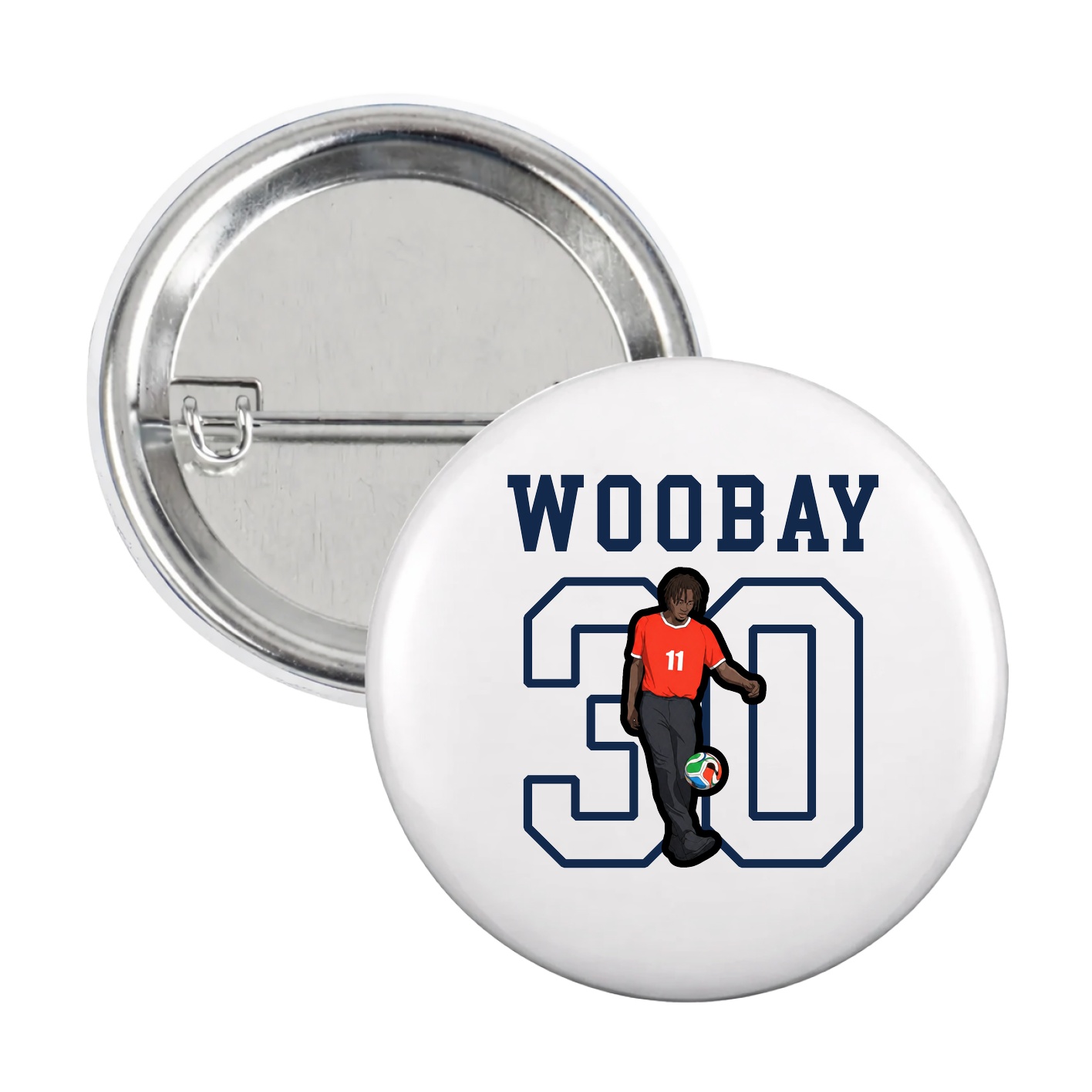 Game Day Button — Shirsey in White