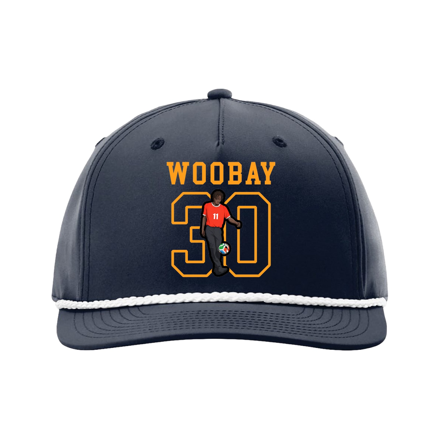 Five-Panel Classic Rope Cap — Shirsey in Navy