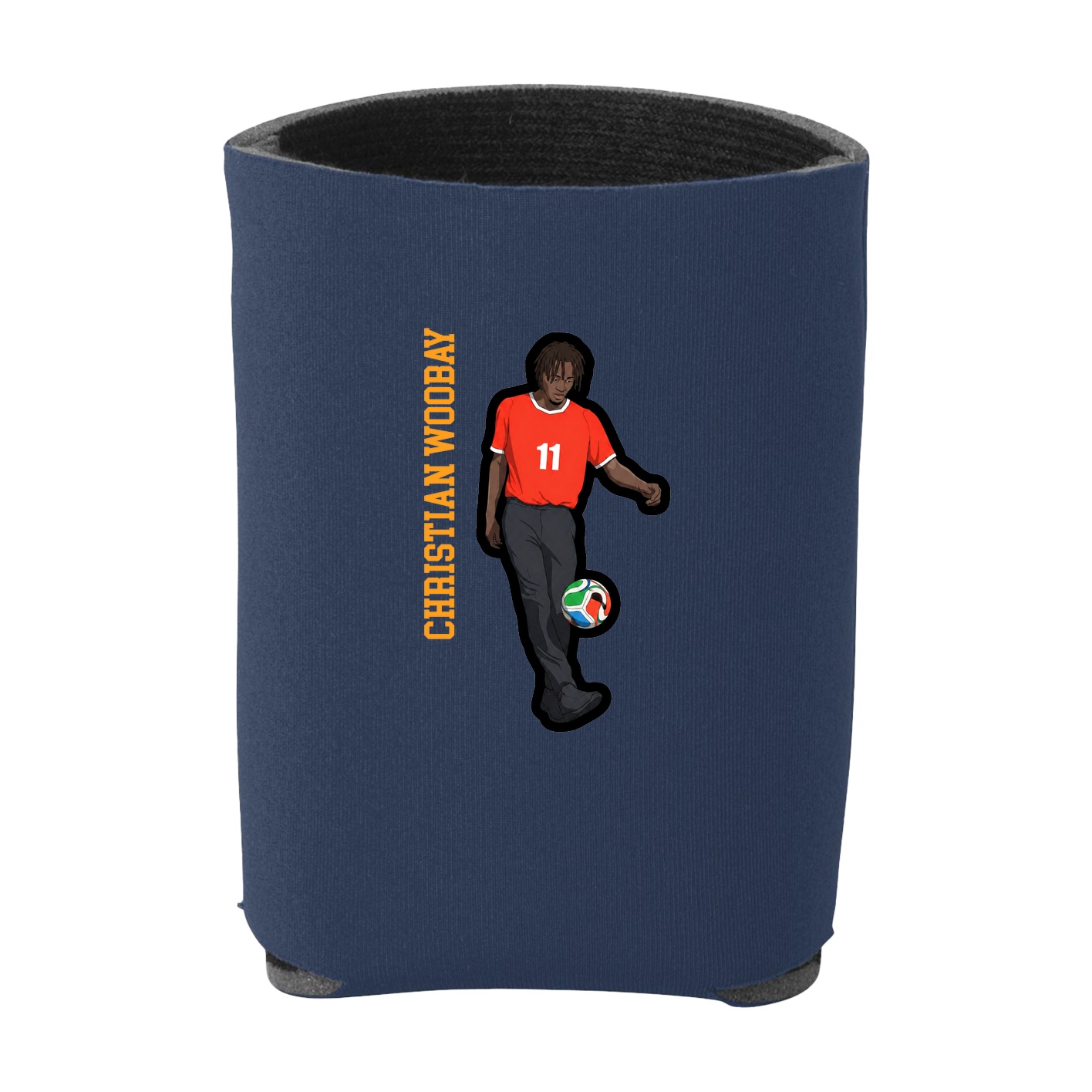 Can Holder — Name Vertical in Navy