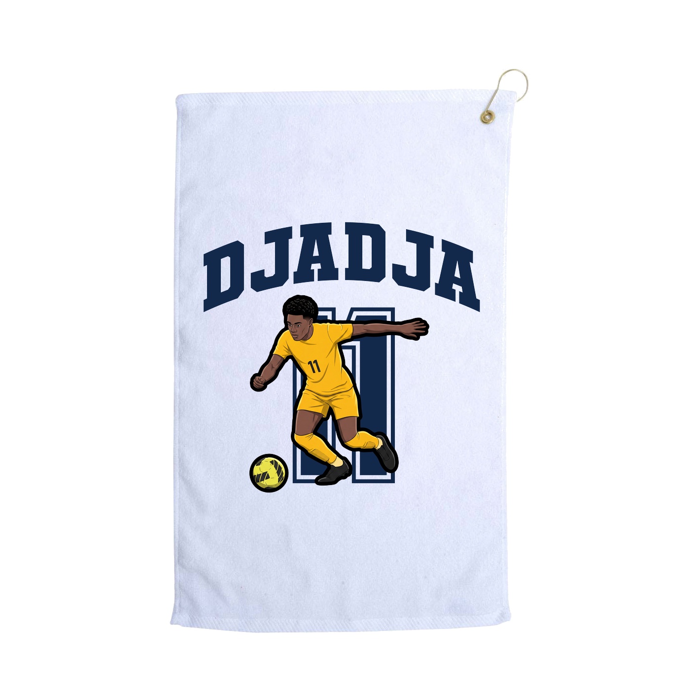 Golf Towel — Number in White
