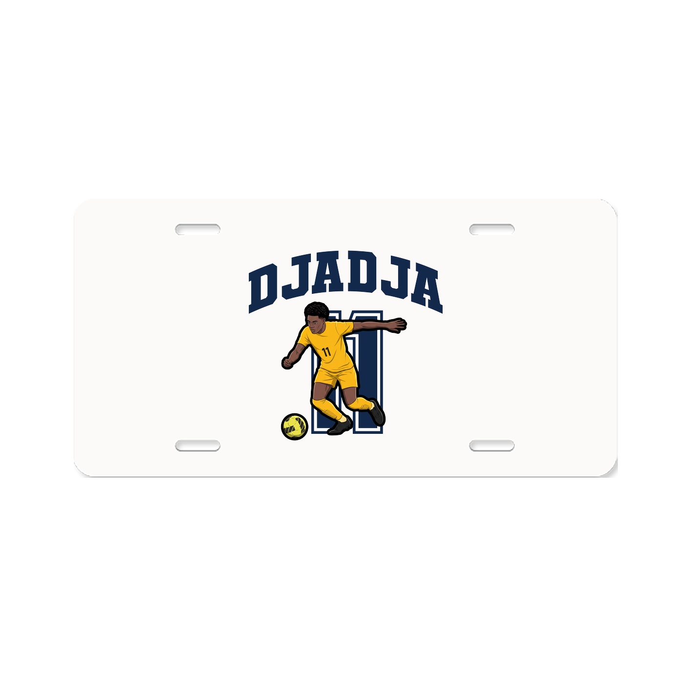 License Plate — Number in Classic