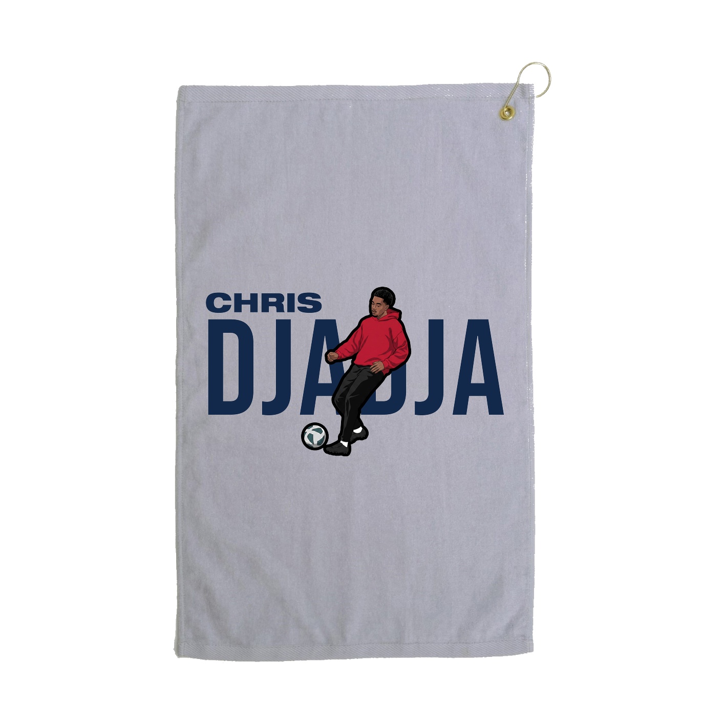Golf Towel — Player Name in Grey