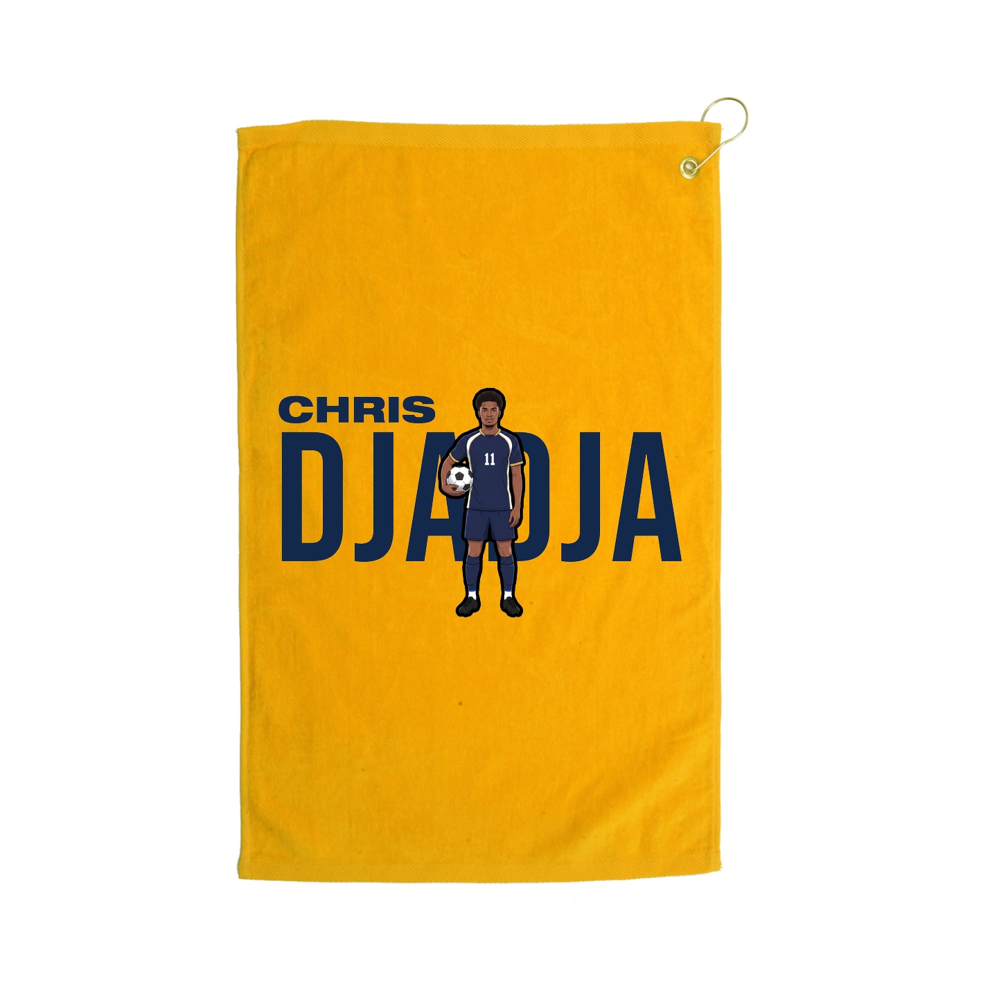 Golf Towel — Player Name in Gold