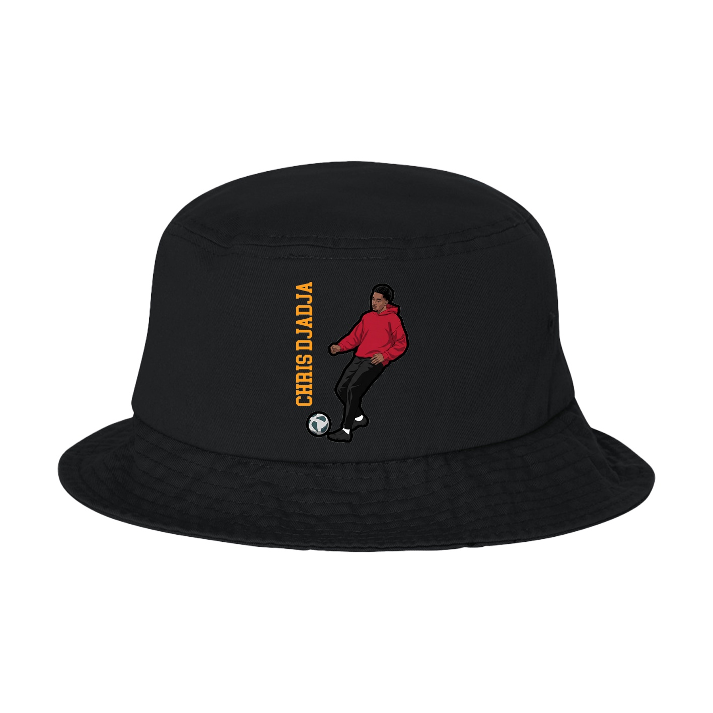 Bucket Cap — Name Vertical in Black