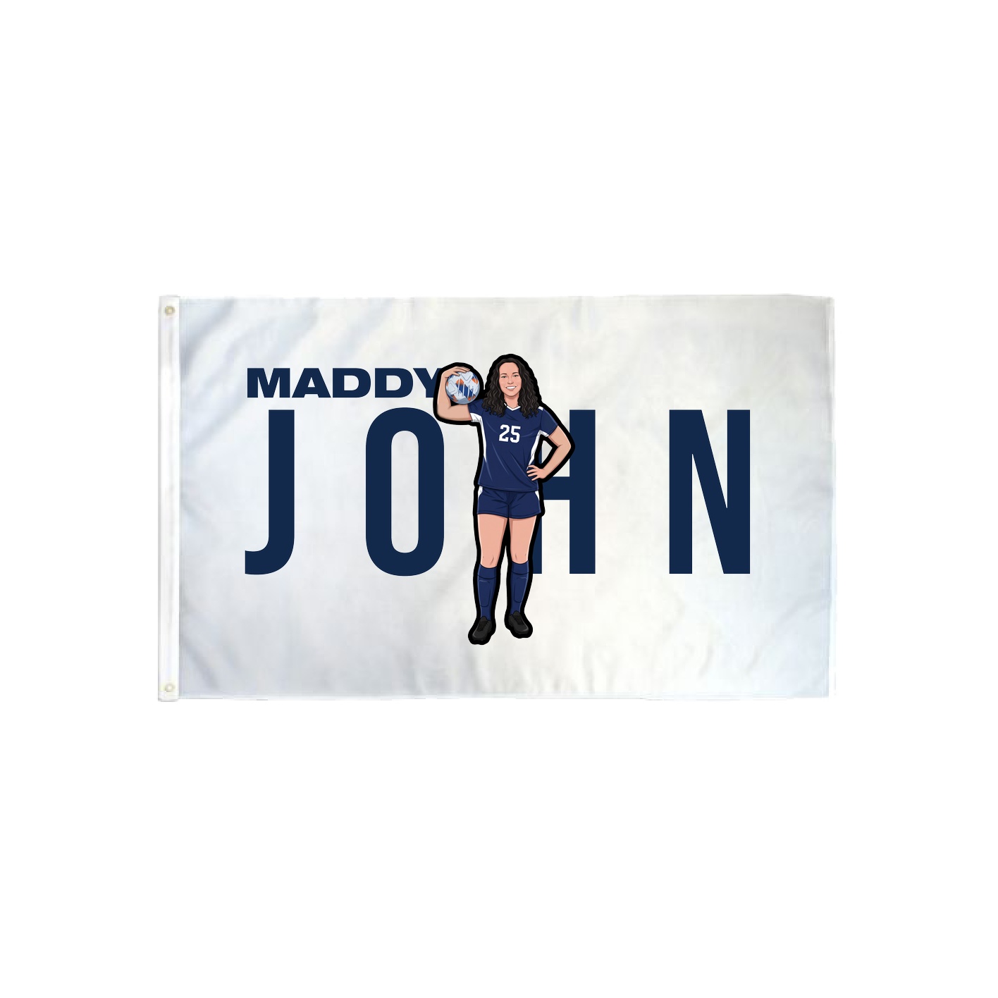 3x5 Flag — Player Name in Classic