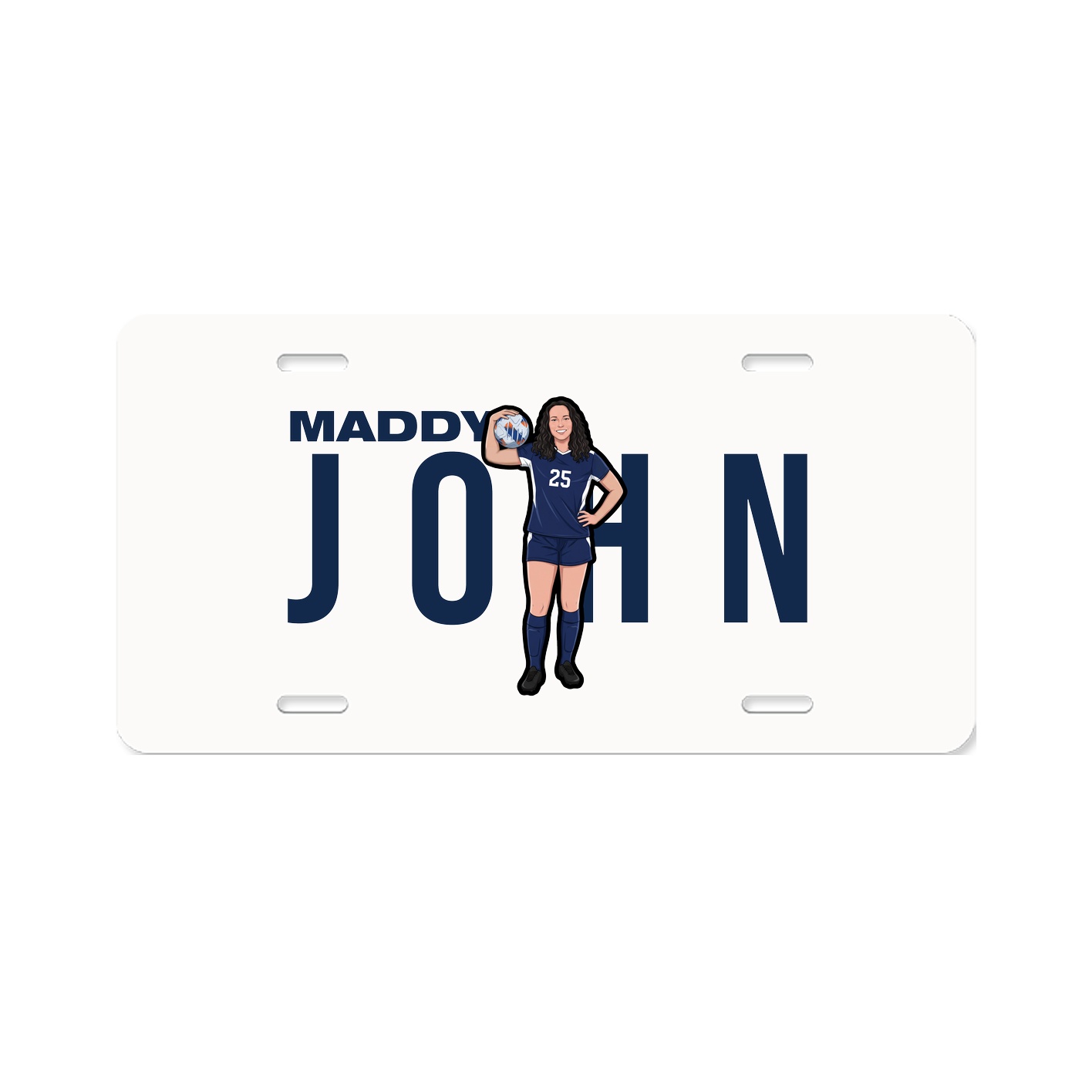 License Plate — Player Name in Classic