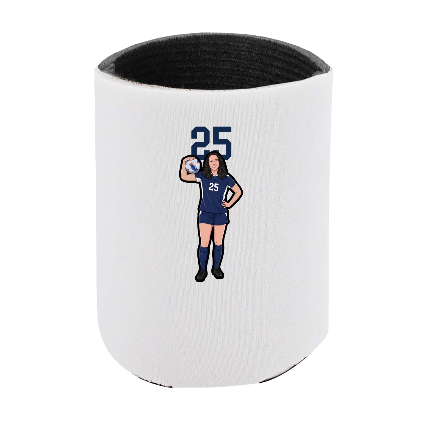Can Holder — Number Top in White