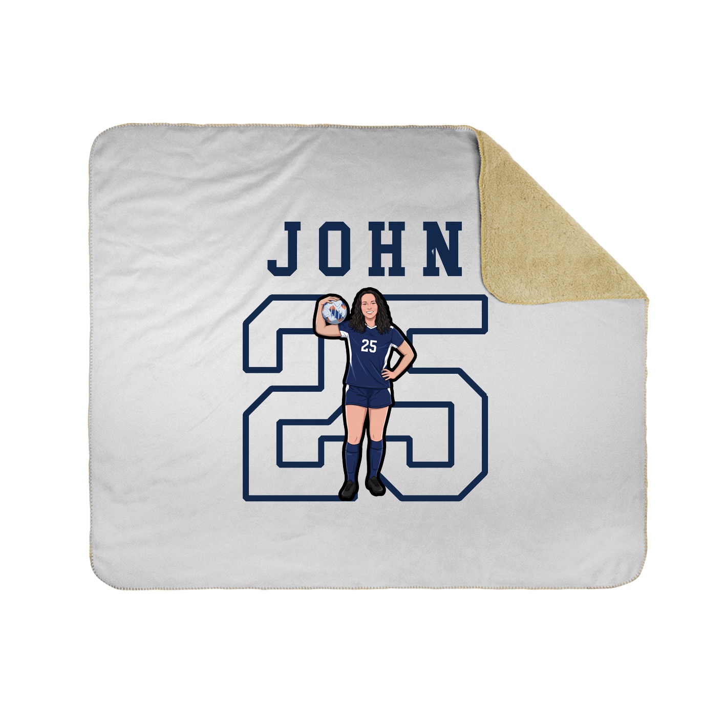 Throw Blanket — Shirsey in White