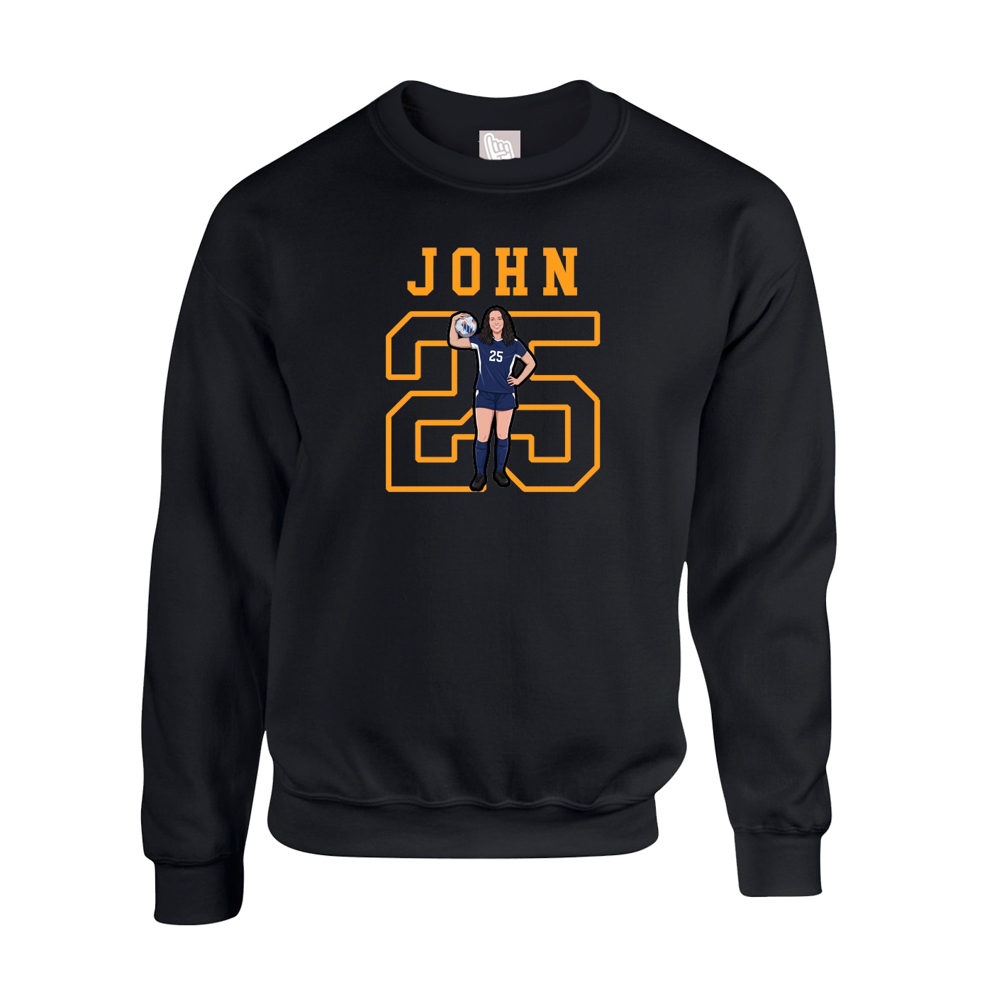 Fleece Crew — Shirsey in Black