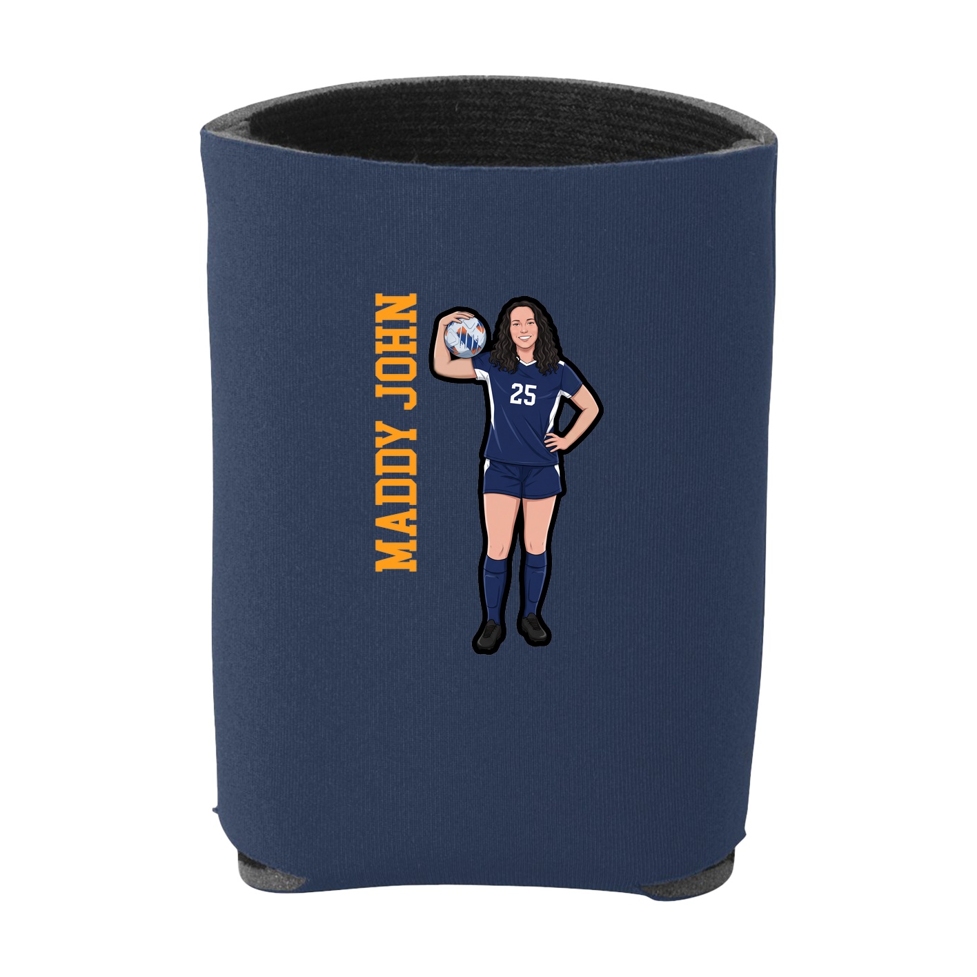 Can Holder — Name Vertical in Navy