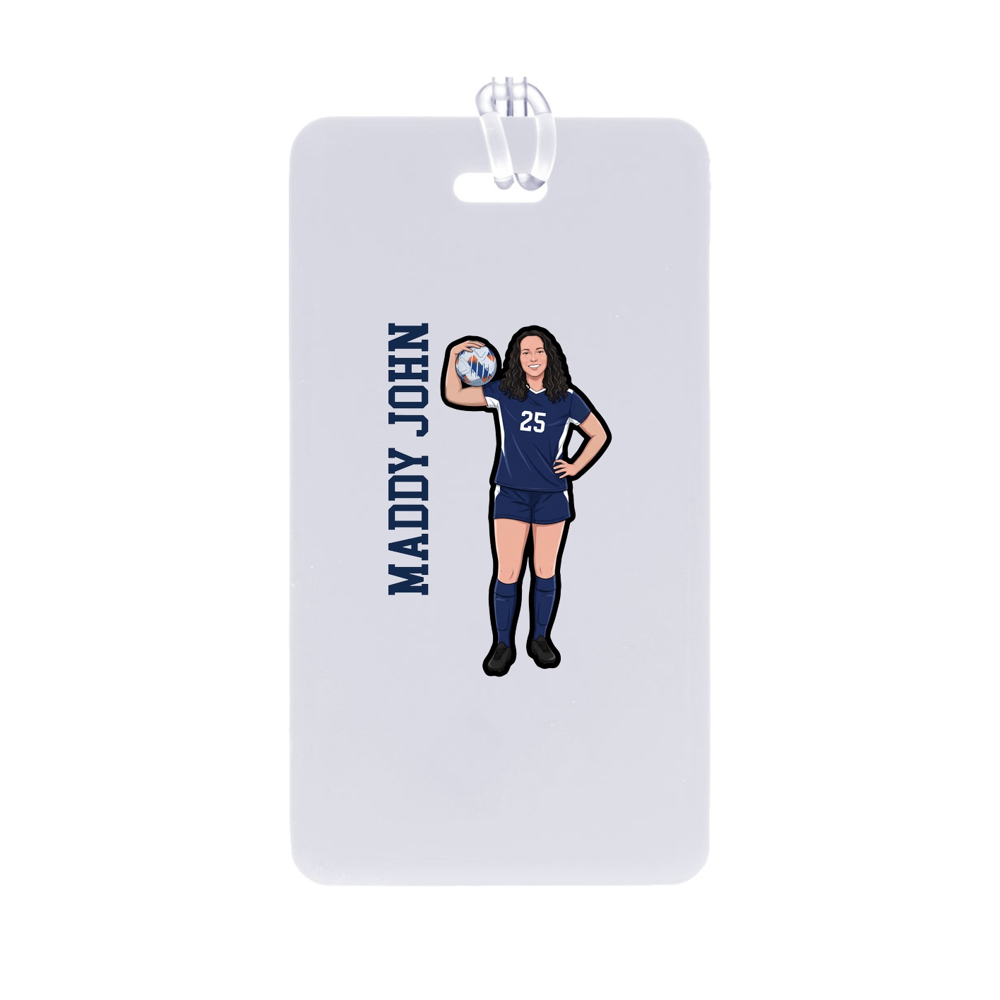 Bag Tag — Name Vertical in Classic