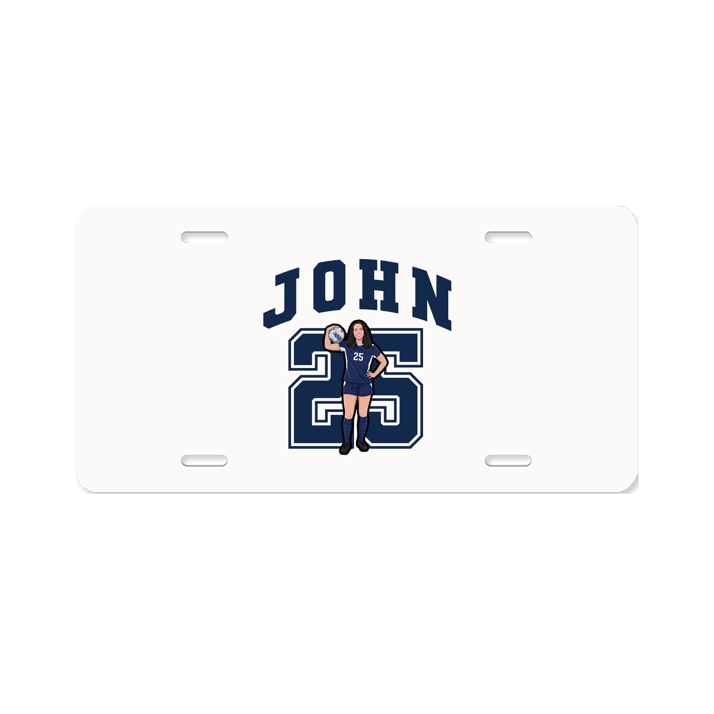License Plate — Number in Classic