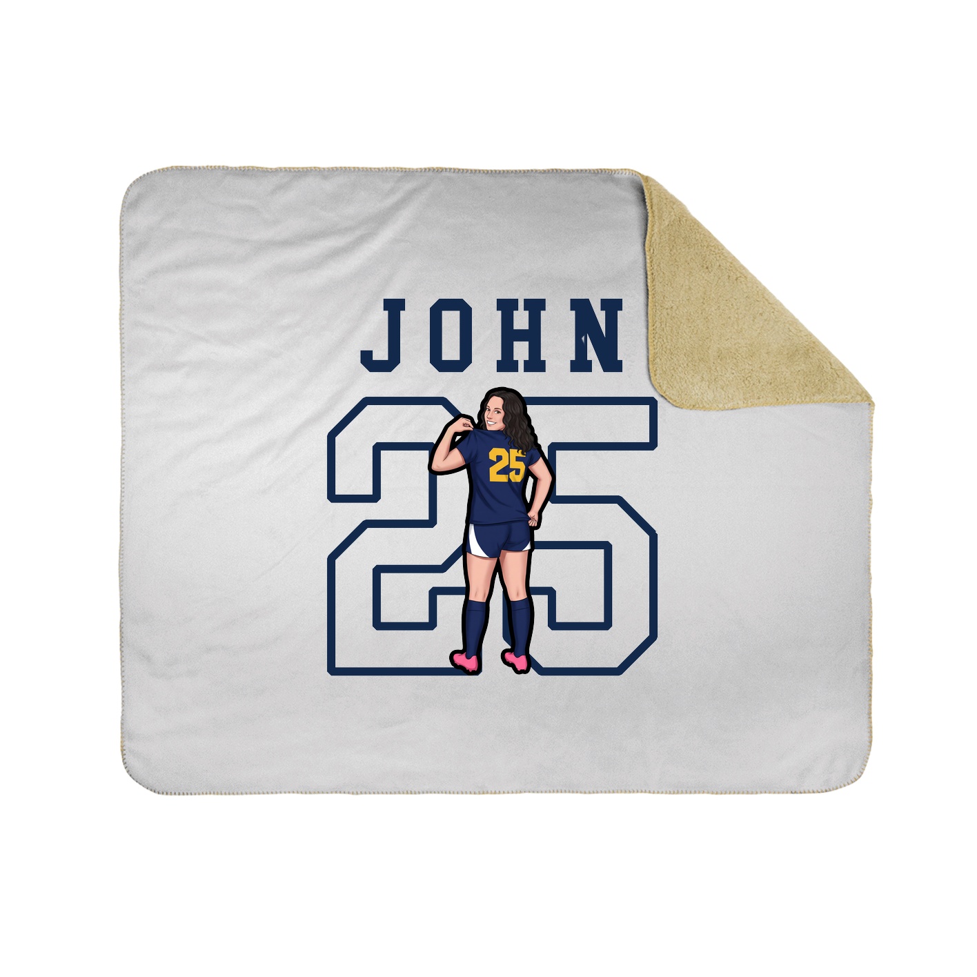 Throw Blanket — Shirsey in White