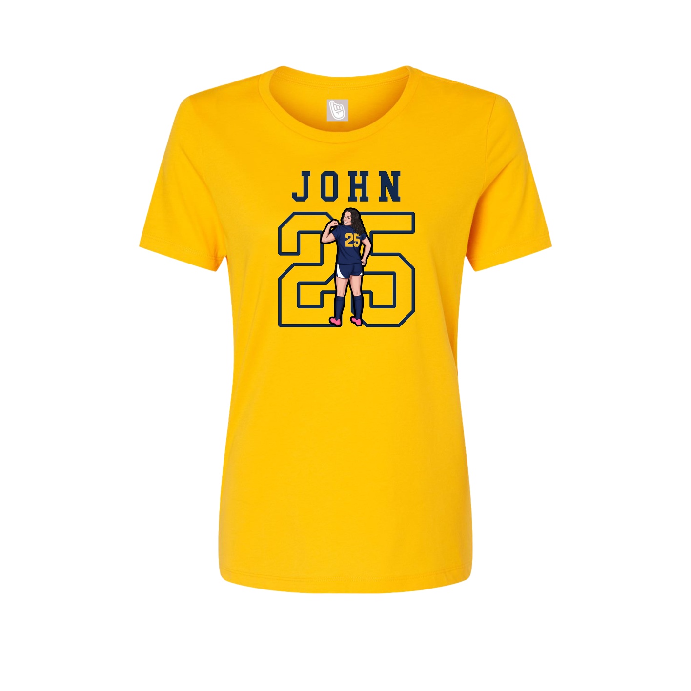Fitted Women's Tee — Shirsey in Gold