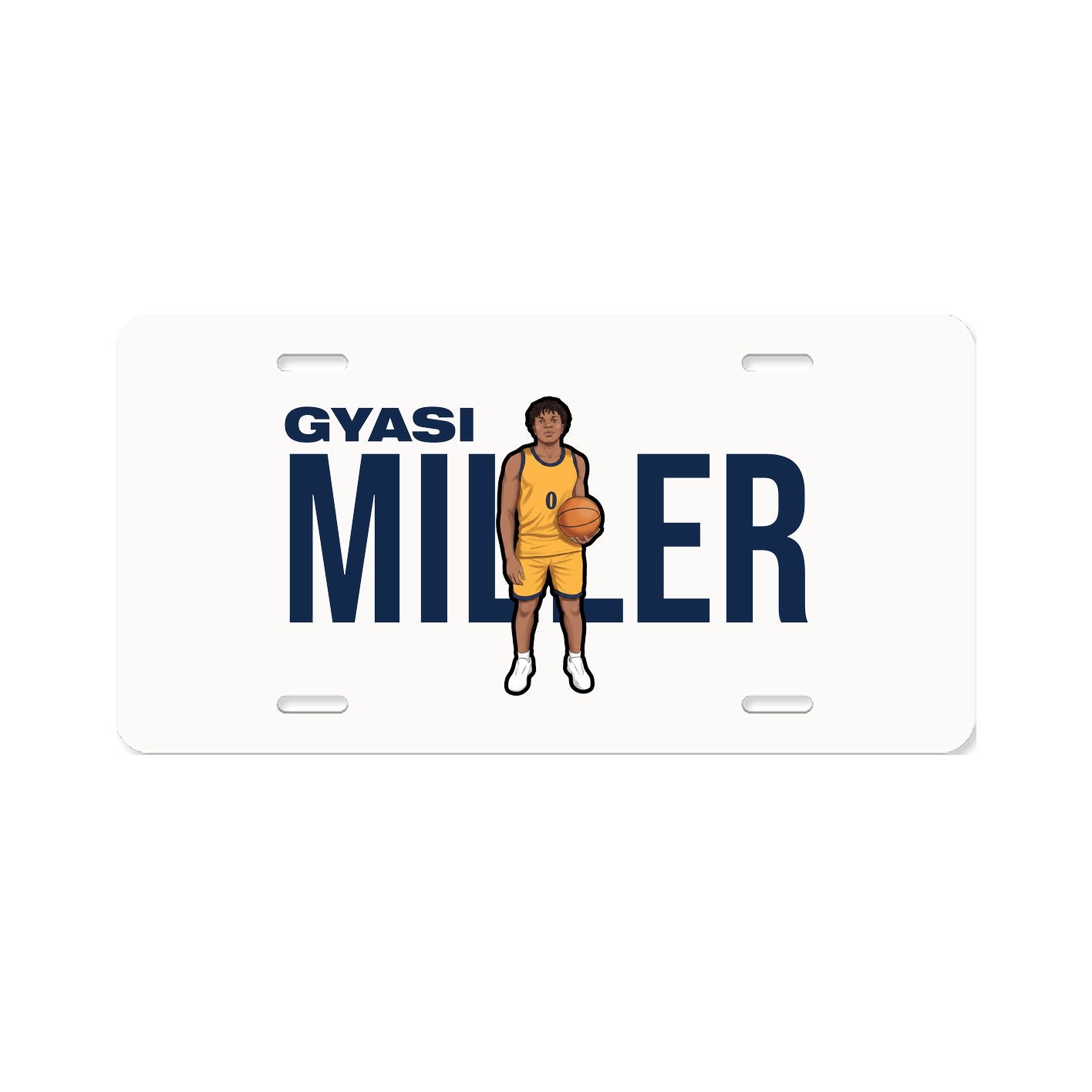 License Plate — Player Name in Classic