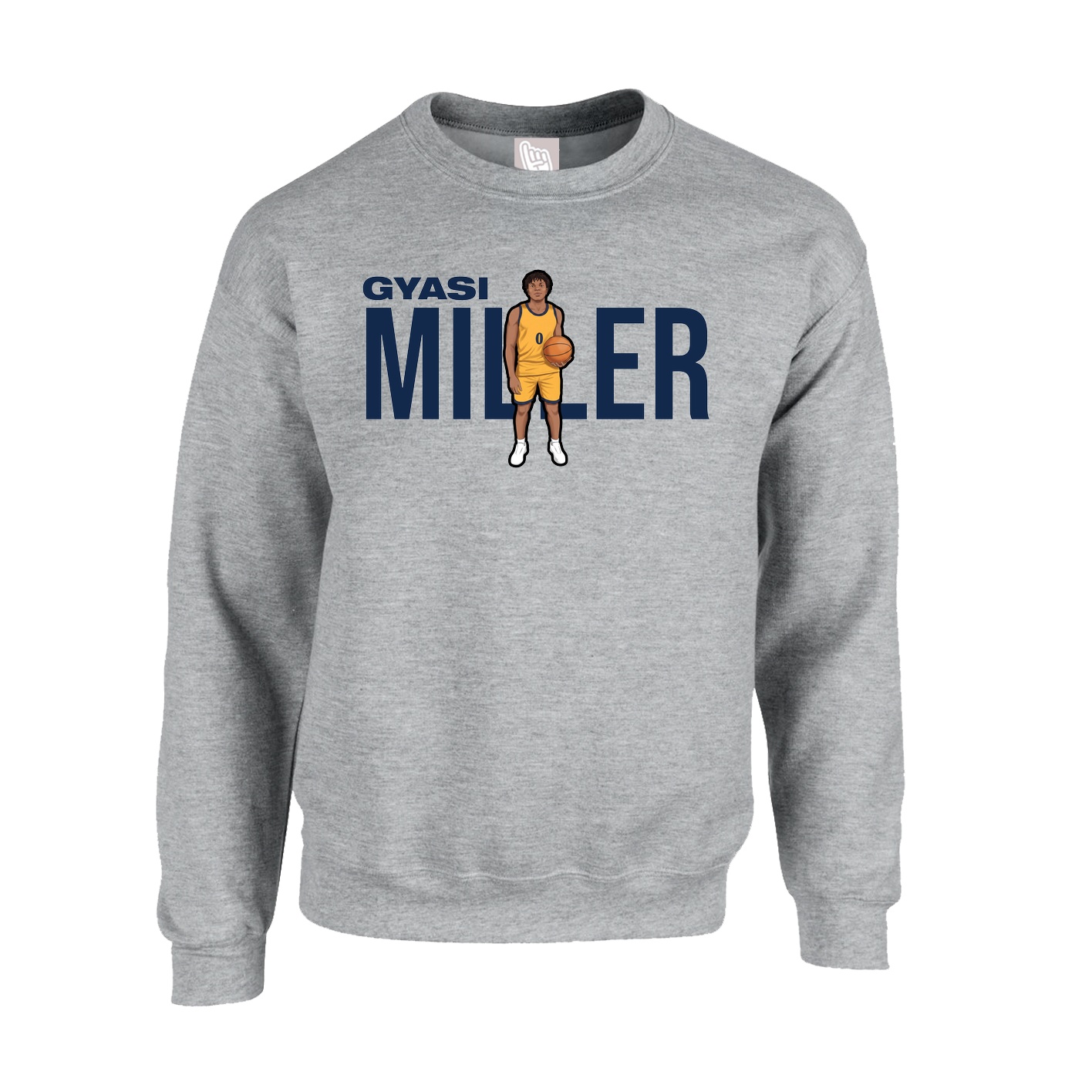 Fleece Crew — Player Name in Grey