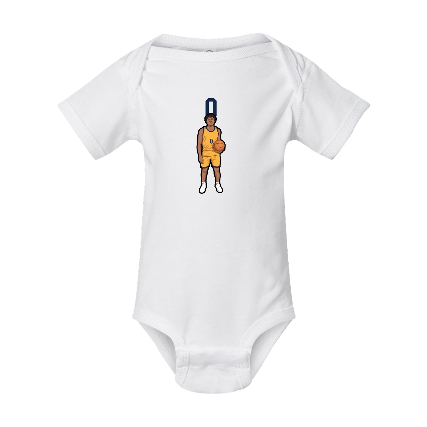Baby Onesie — Number Top in White