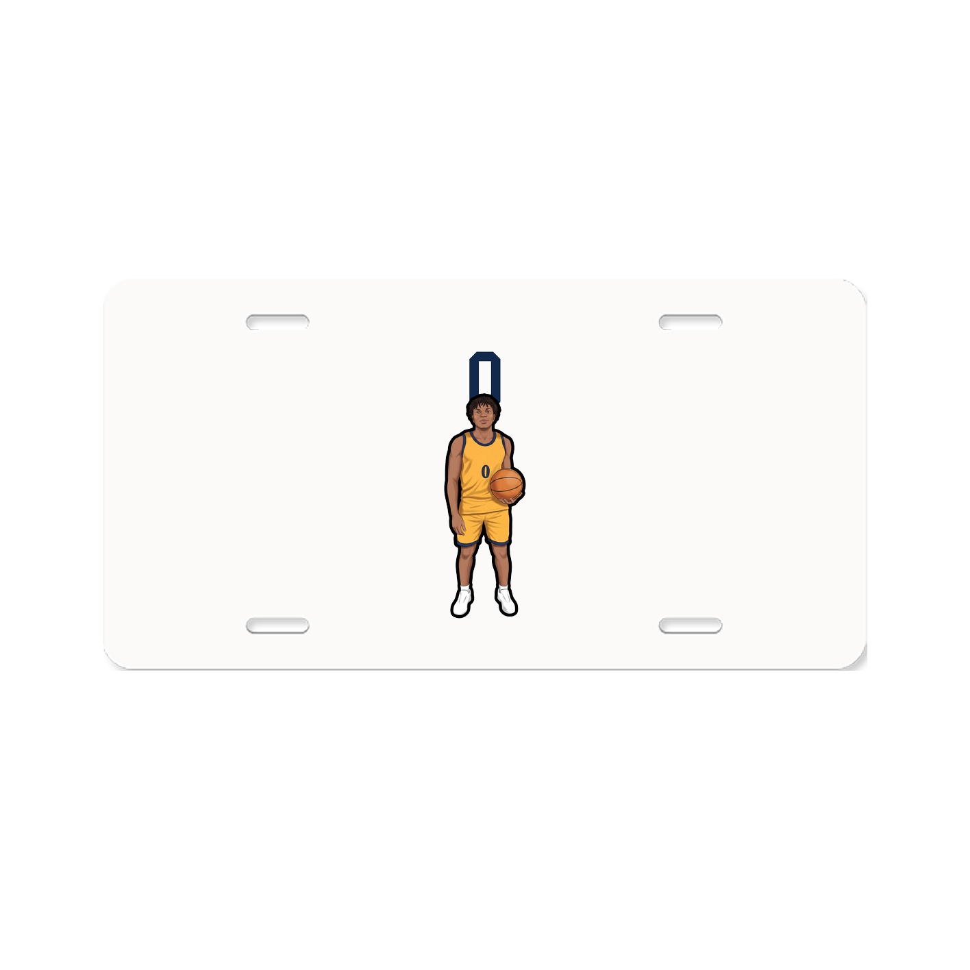 License Plate — Number Top in Classic