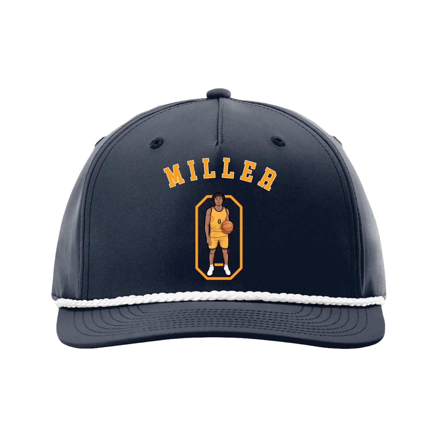 Five-Panel Classic Rope Cap — Shirsey Arch in Navy