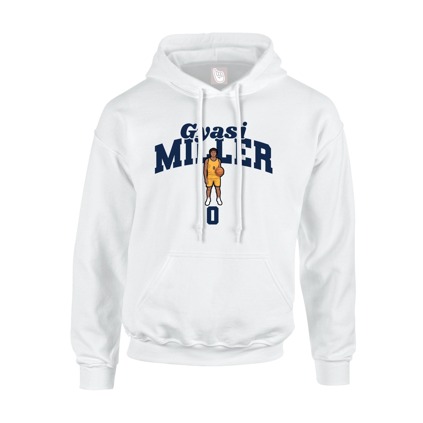 Hoodie — Signature Arch in White
