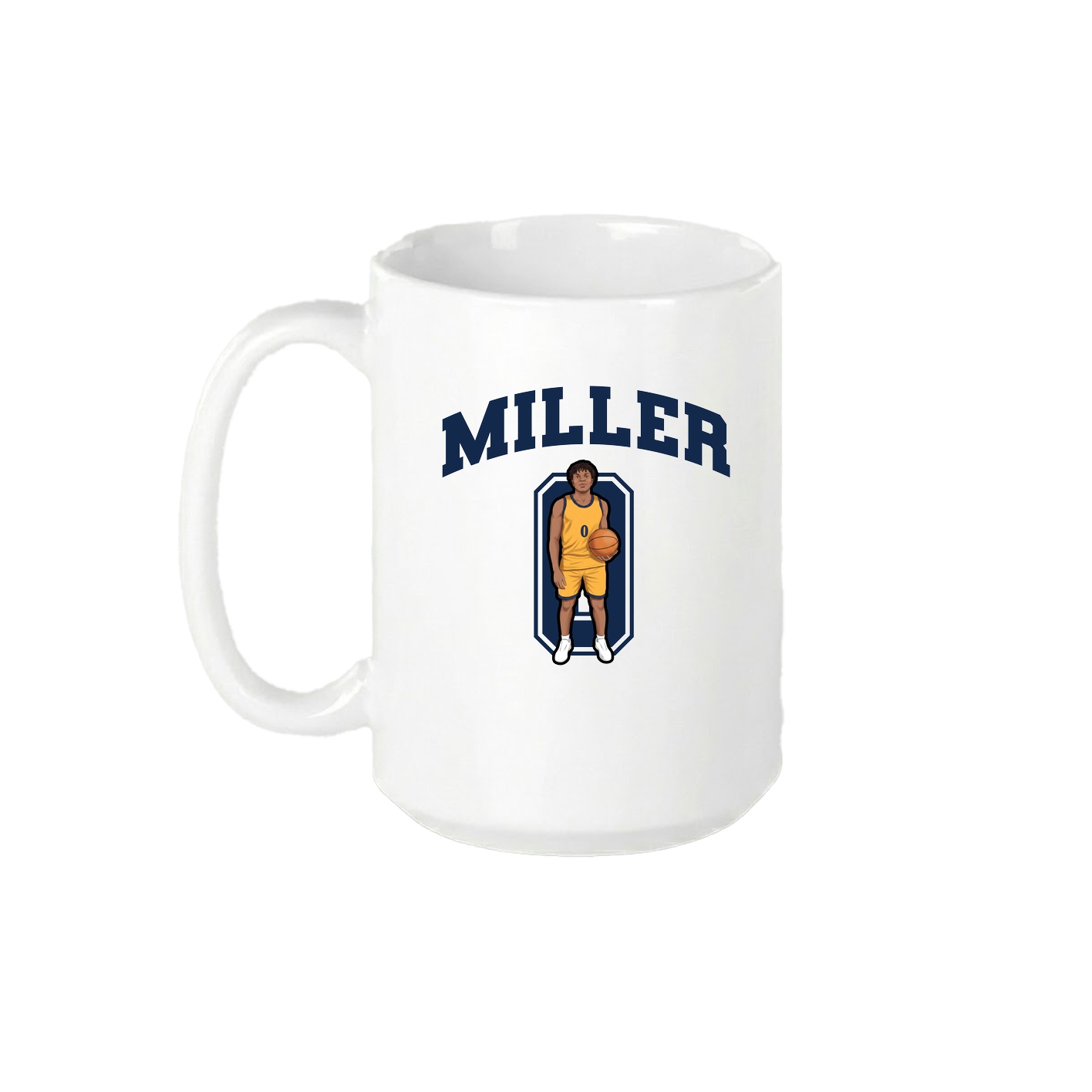 15oz Coffee Mug — Number in White