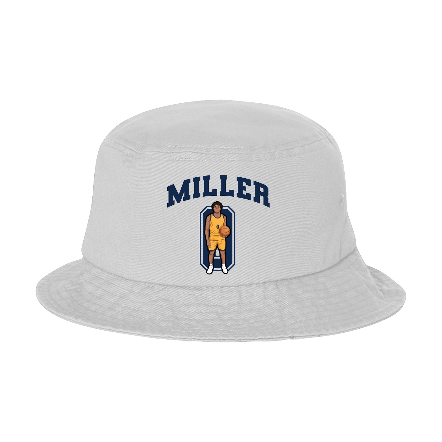 Bucket Cap — Number in White