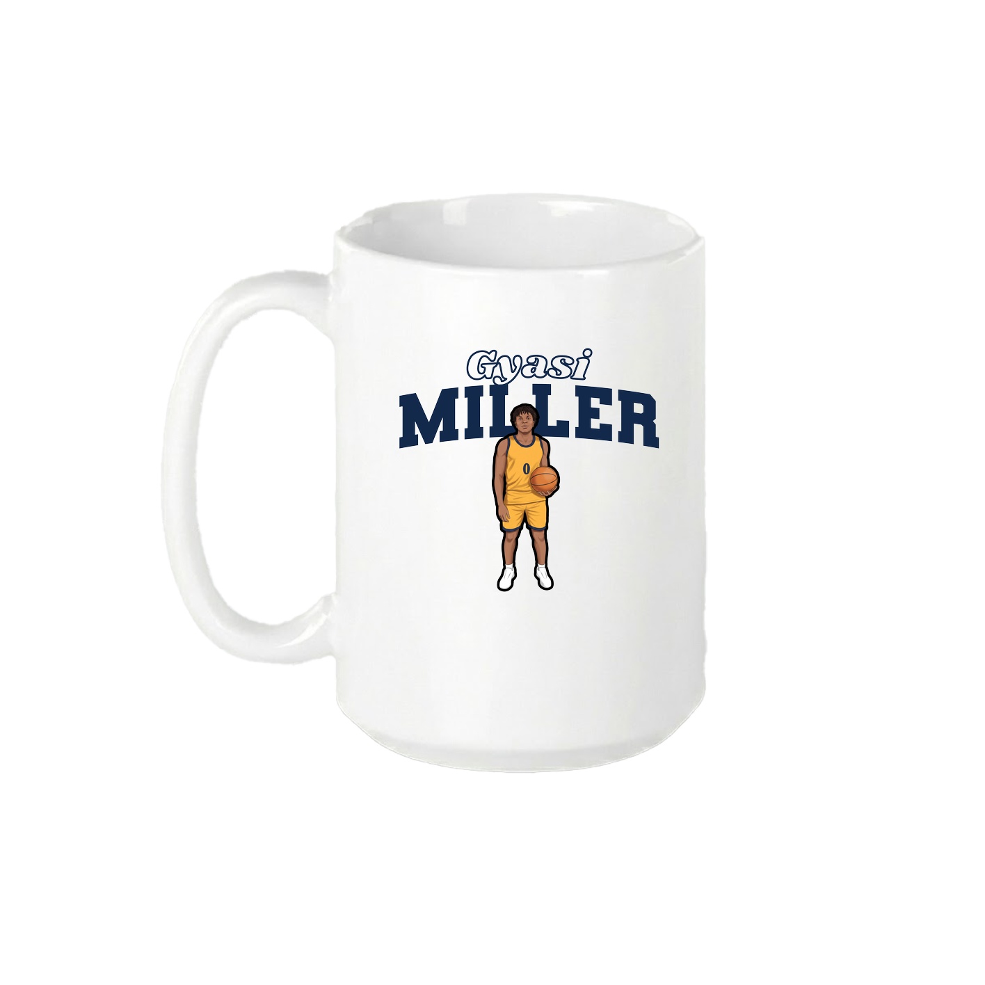 15oz Coffee Mug — Name Arch in White