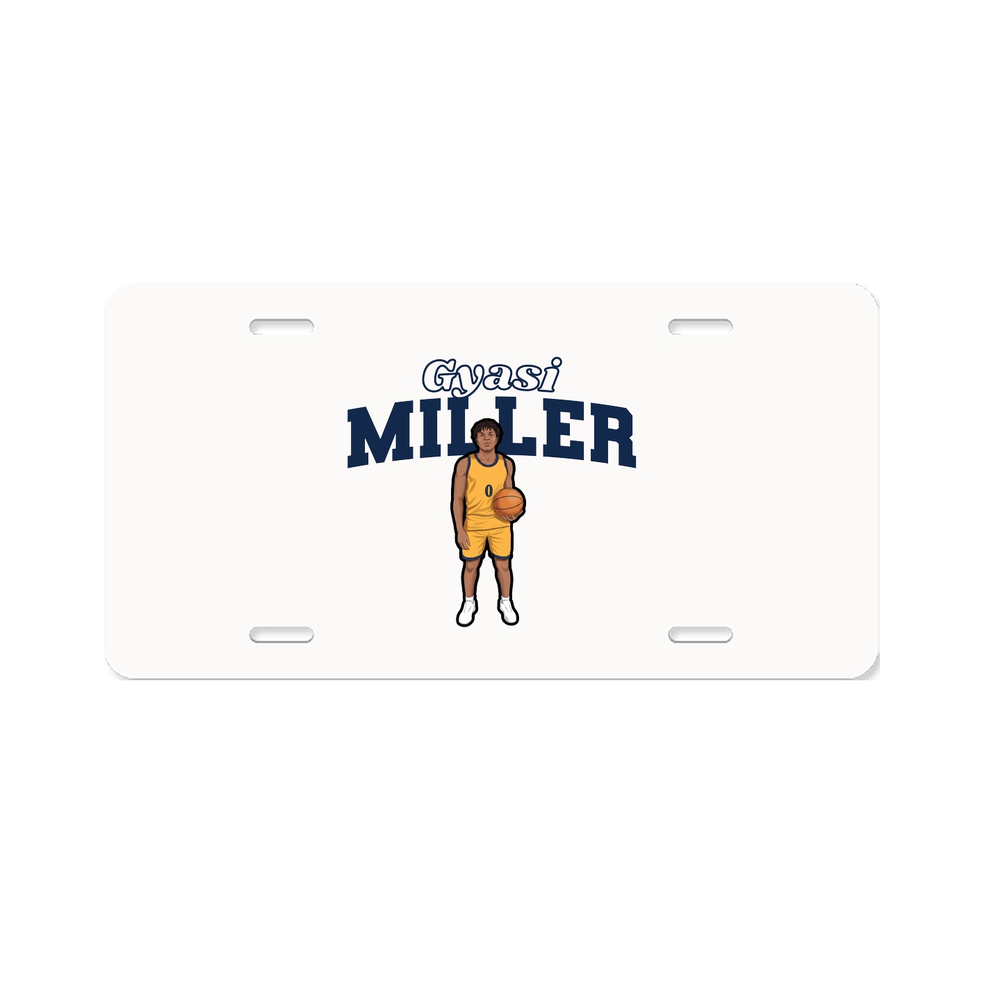 License Plate — Name Arch in Classic