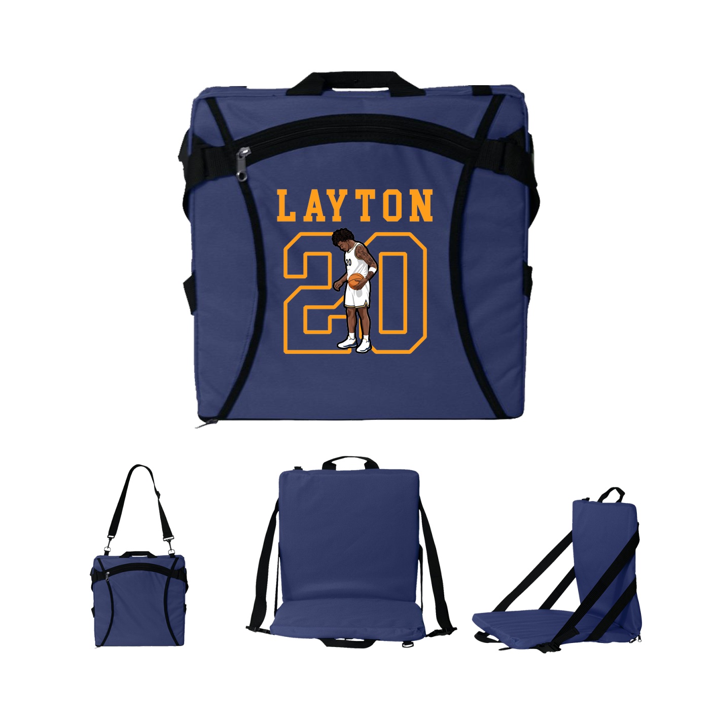 Folding Stadium Seat — Shirsey in Navy