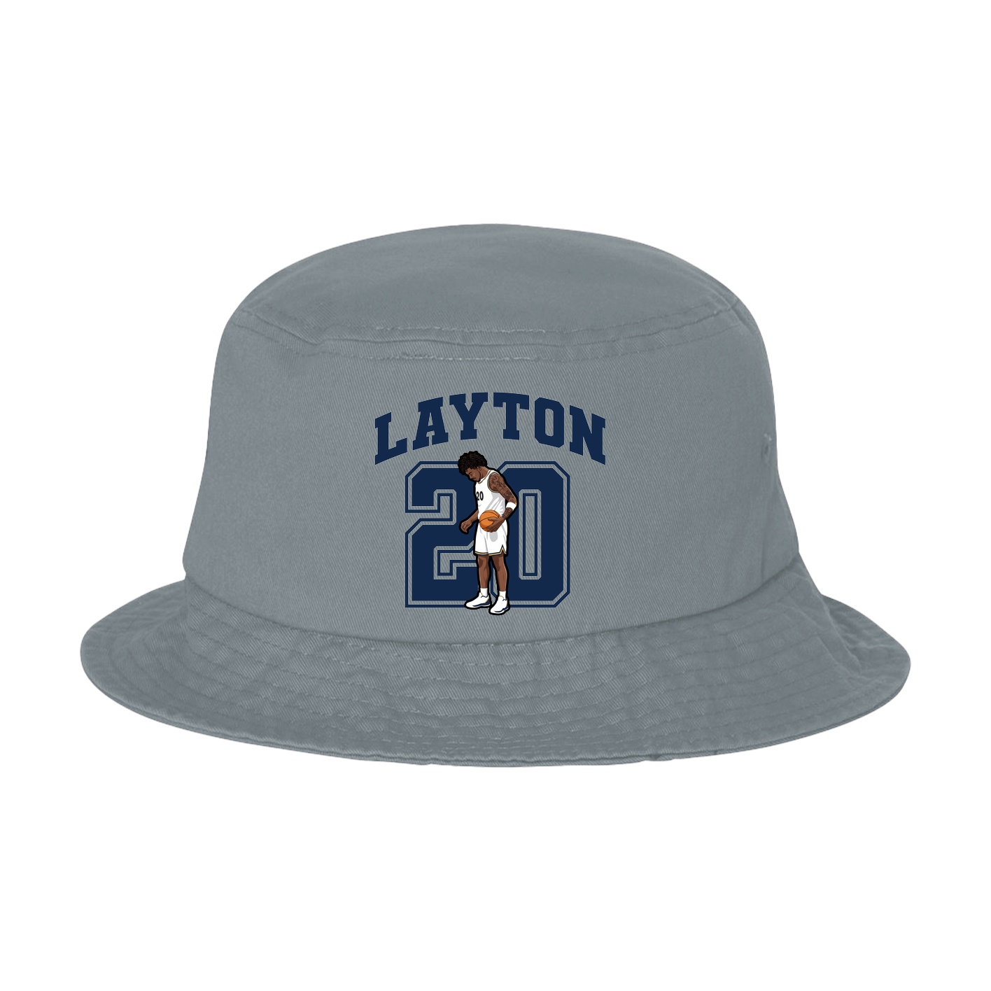 Bucket Cap — Number in Grey