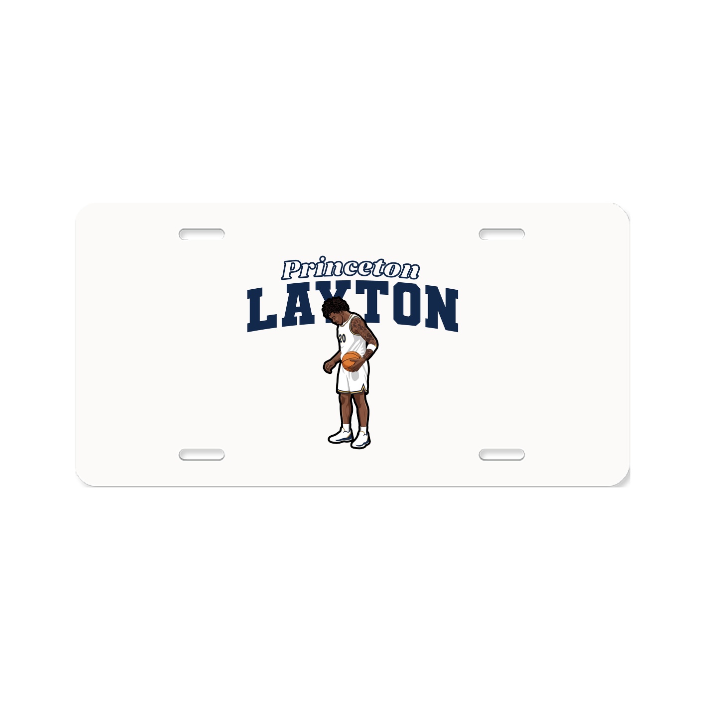 License Plate — Name Arch in Classic