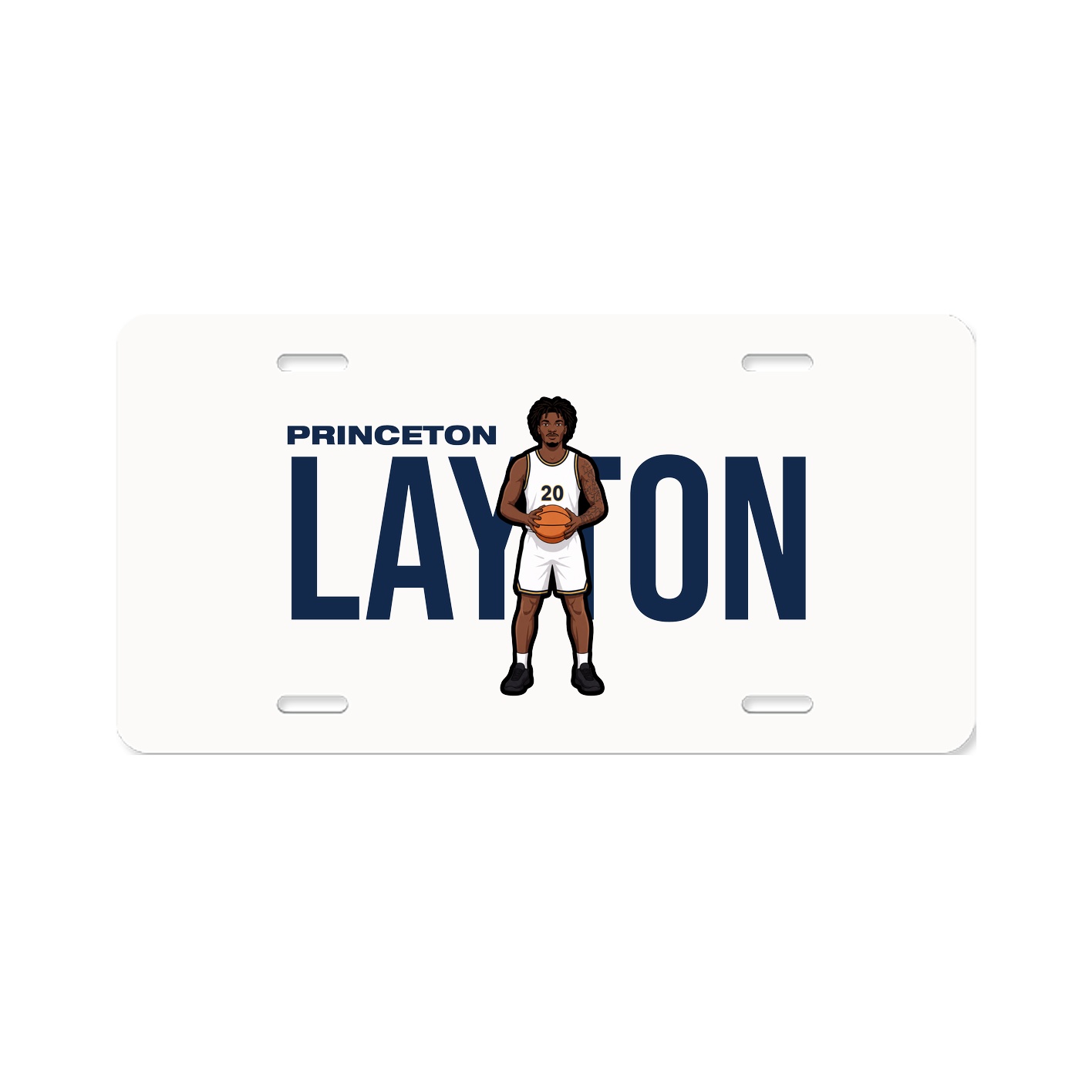 License Plate — Player Name in Classic