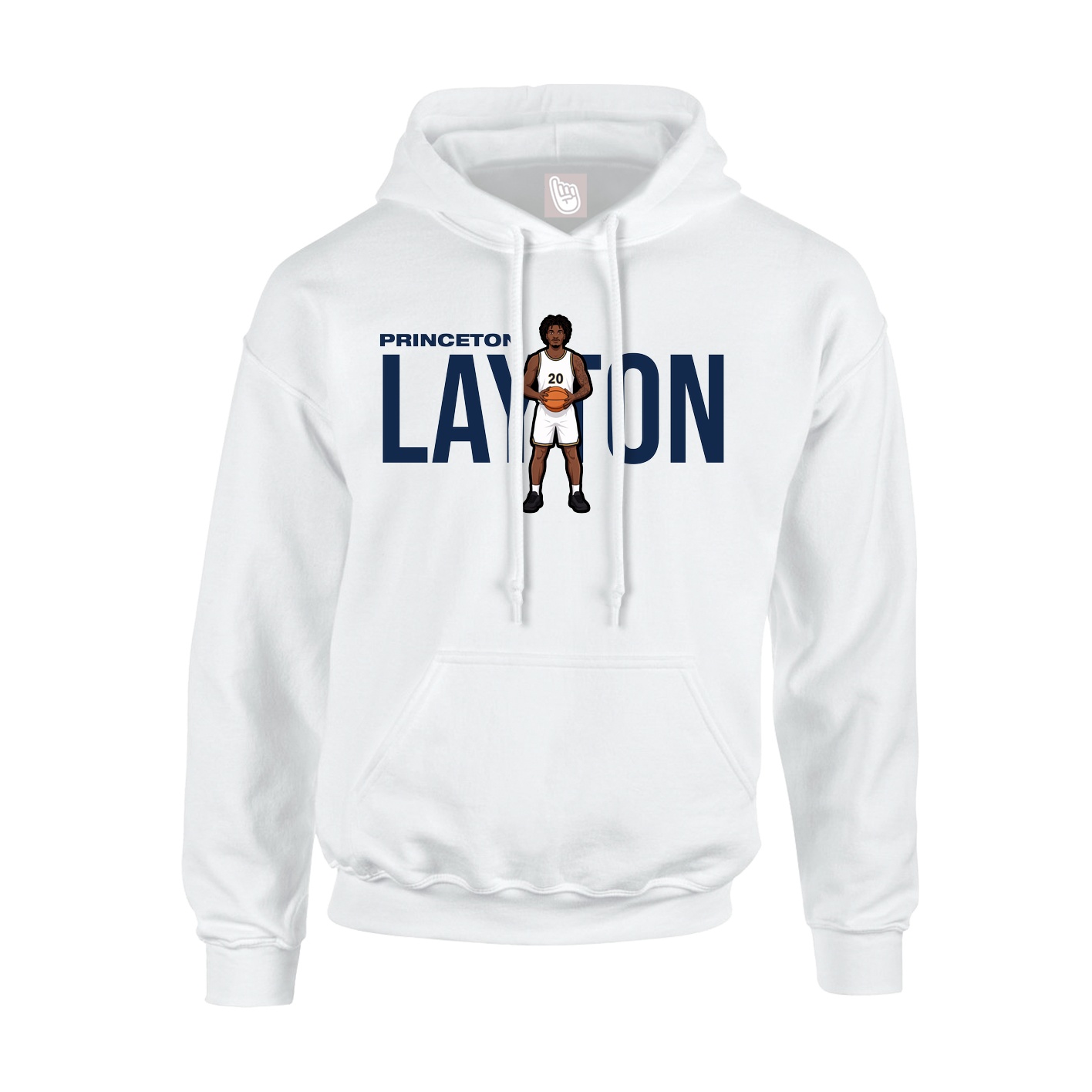 Youth Hoodie — Player Name in White