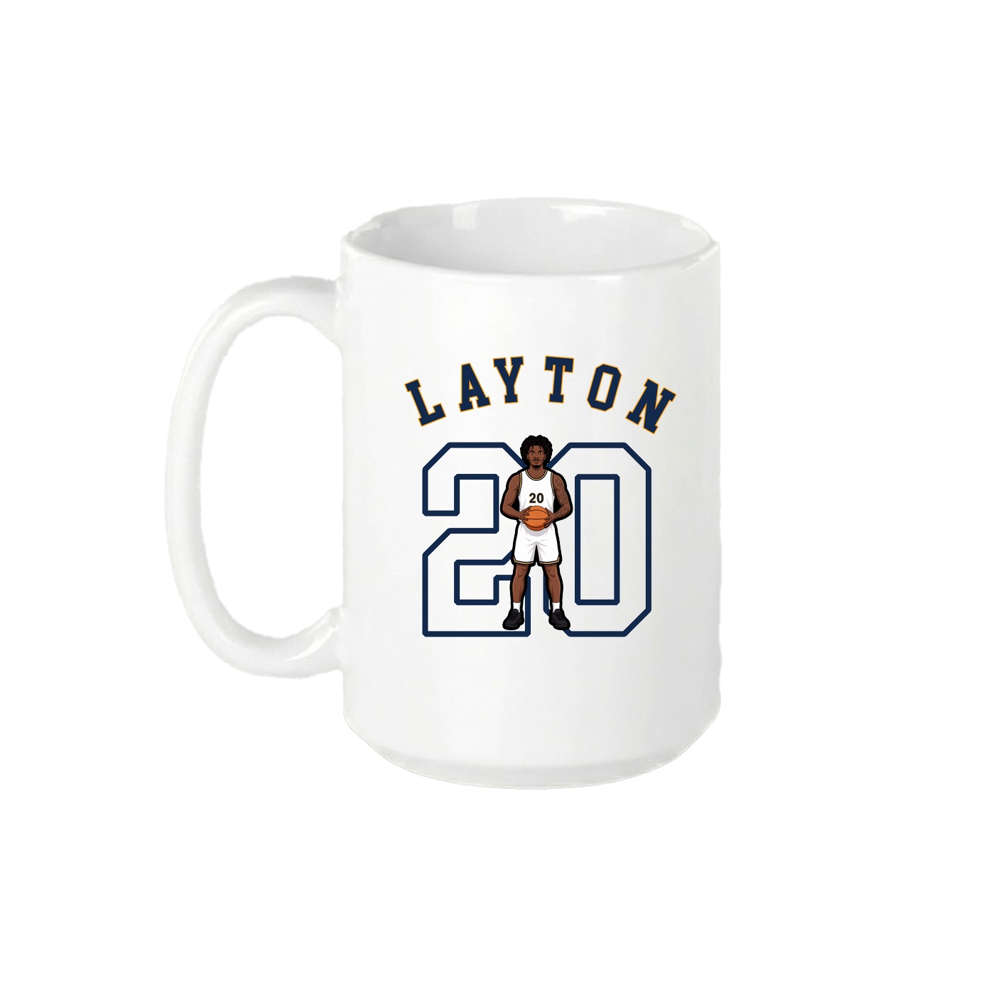 15oz Coffee Mug — Shirsey Arch in White