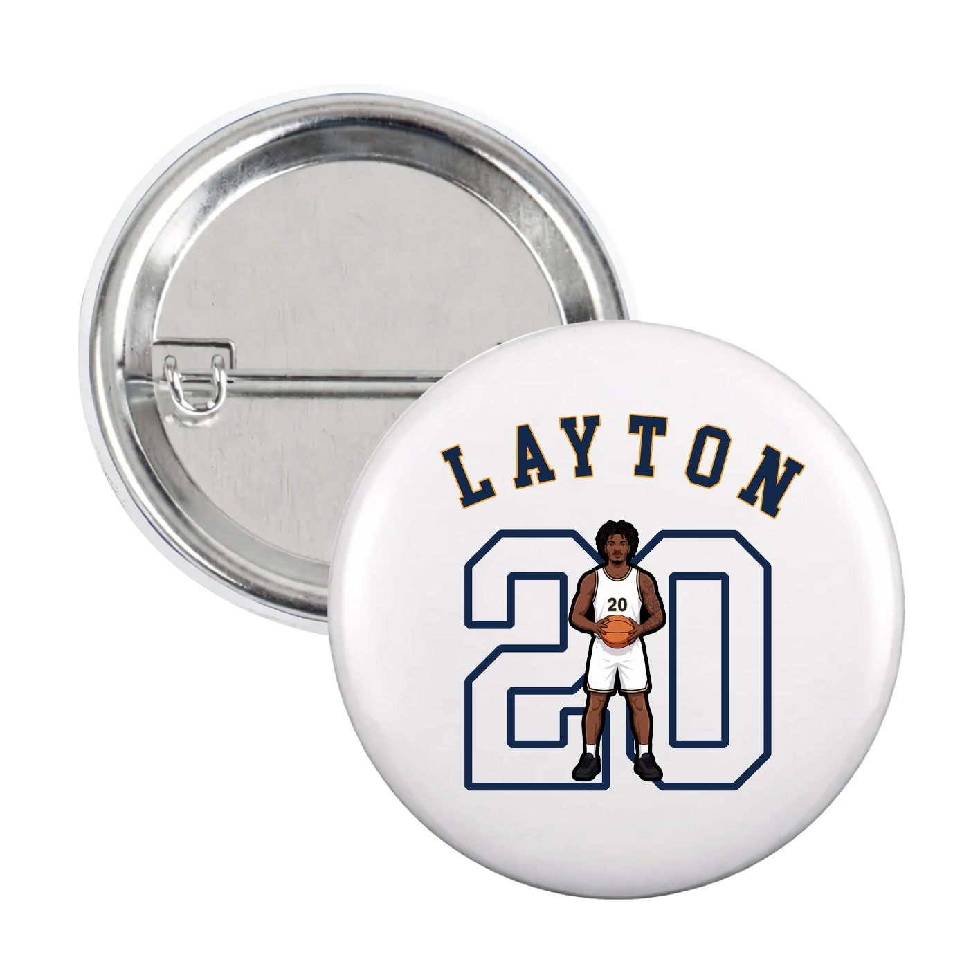 Game Day Button — Shirsey Arch in White