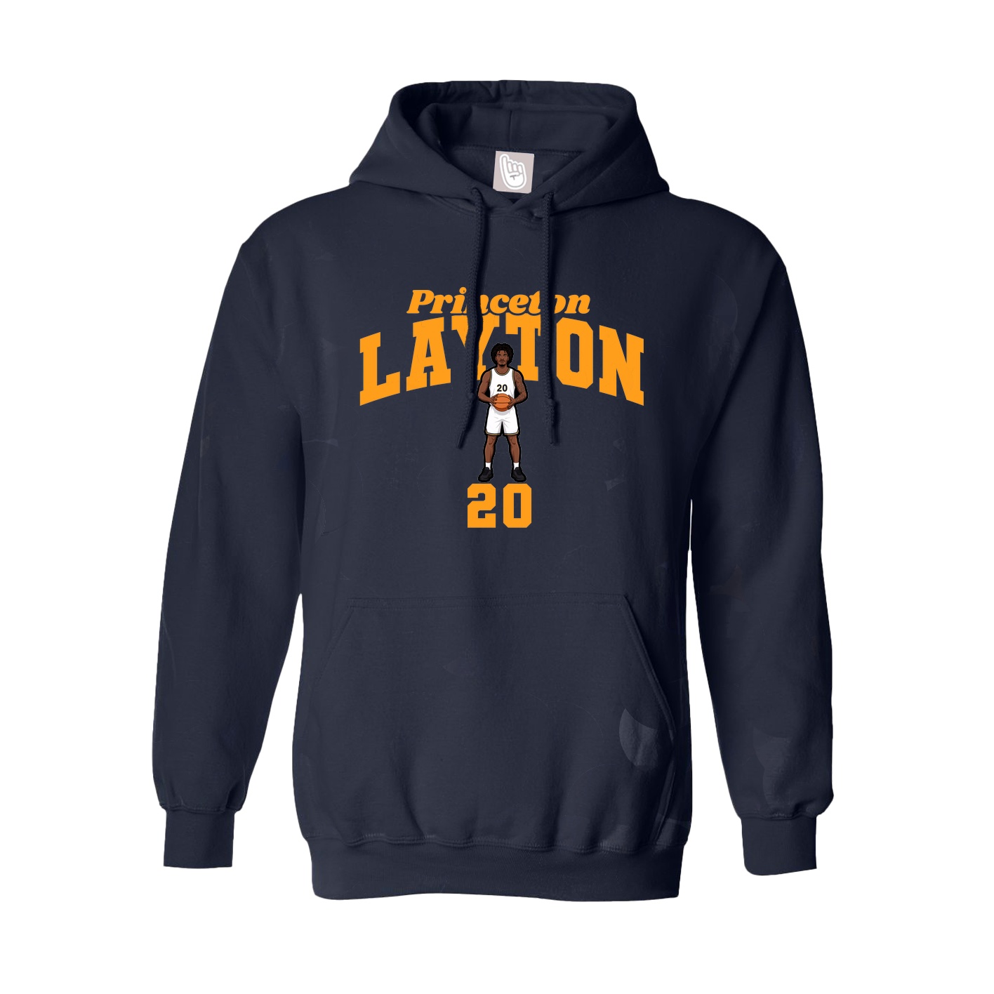 Youth Hoodie — Signature Arch in Navy