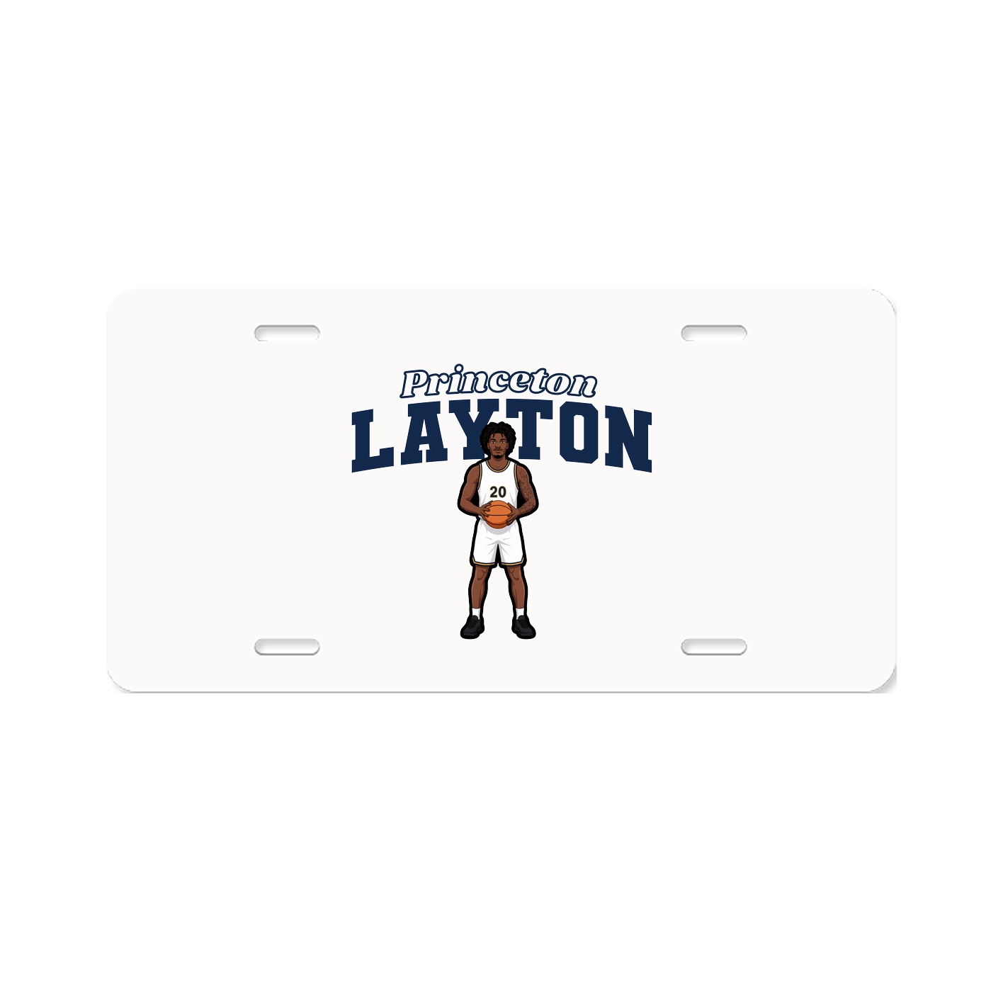 License Plate — Name Arch in Classic