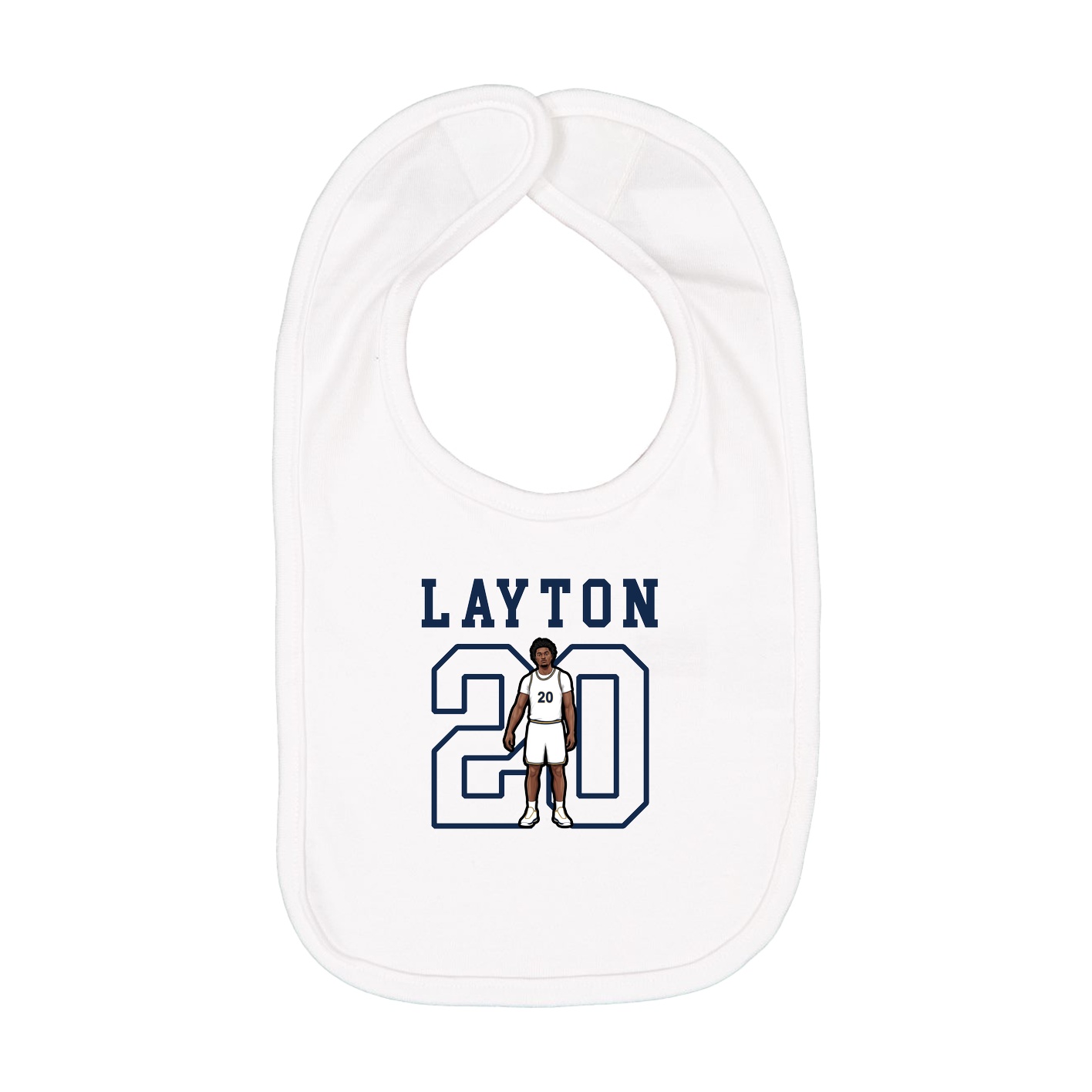 Infant Bib — Shirsey in White