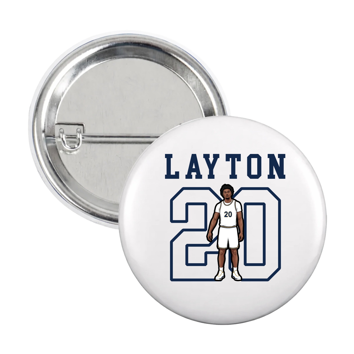 Game Day Button — Shirsey in White