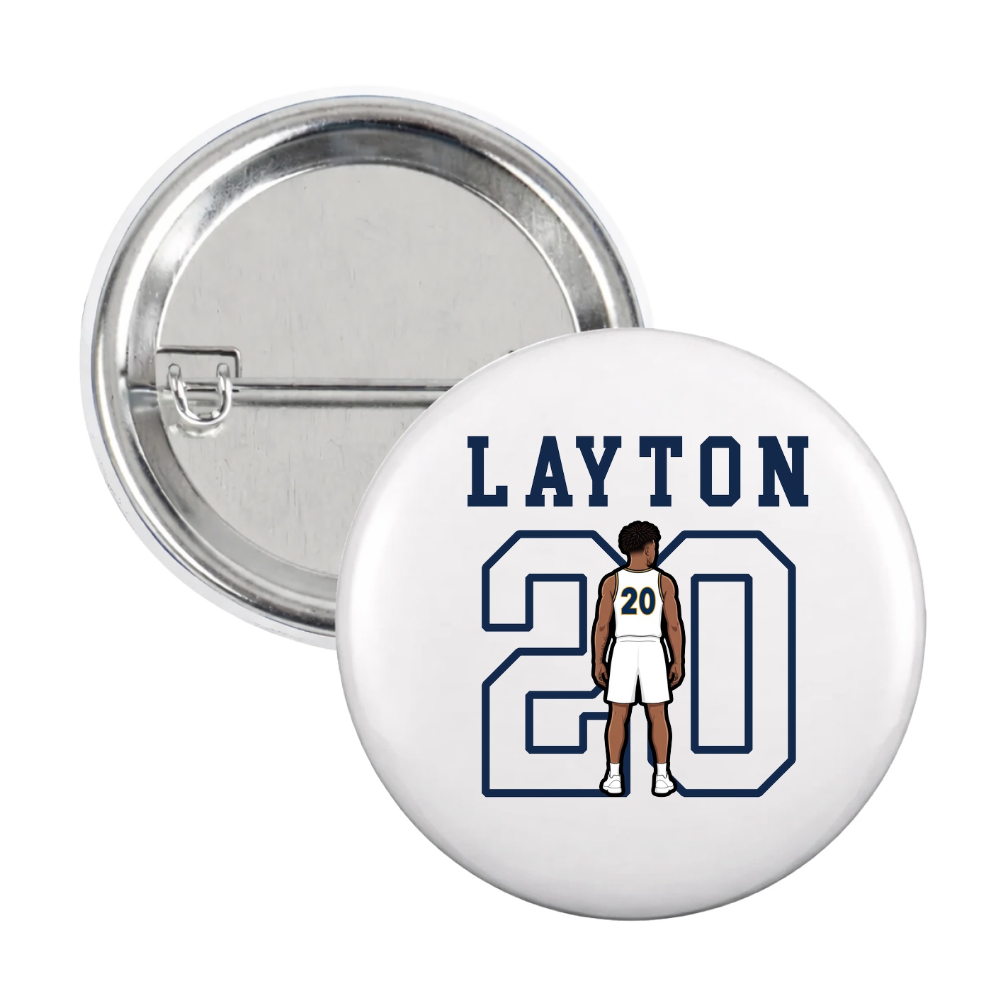 Game Day Button — Shirsey in White