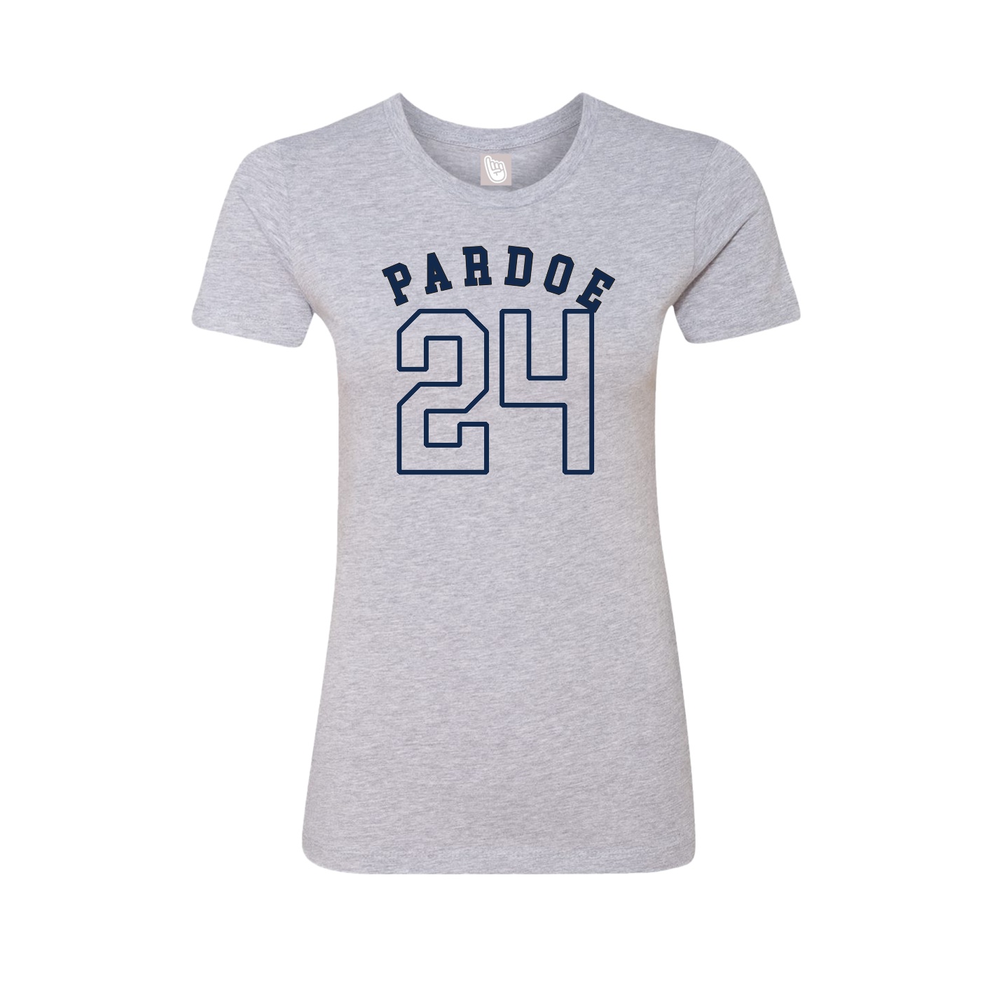 Fitted Women's Tee — Shirsey Arch in Grey