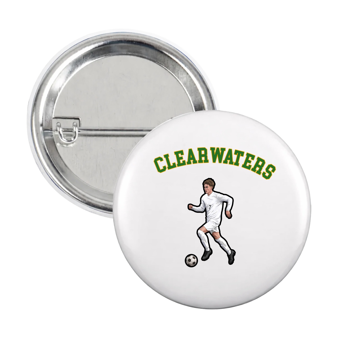 Game Day Button — Shirsey Arch in White