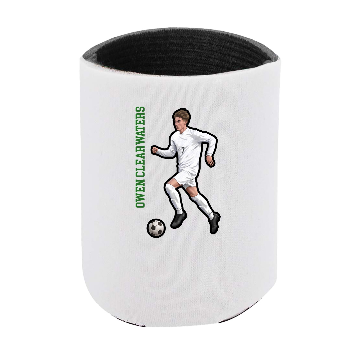 Can Holder — Name Vertical in White
